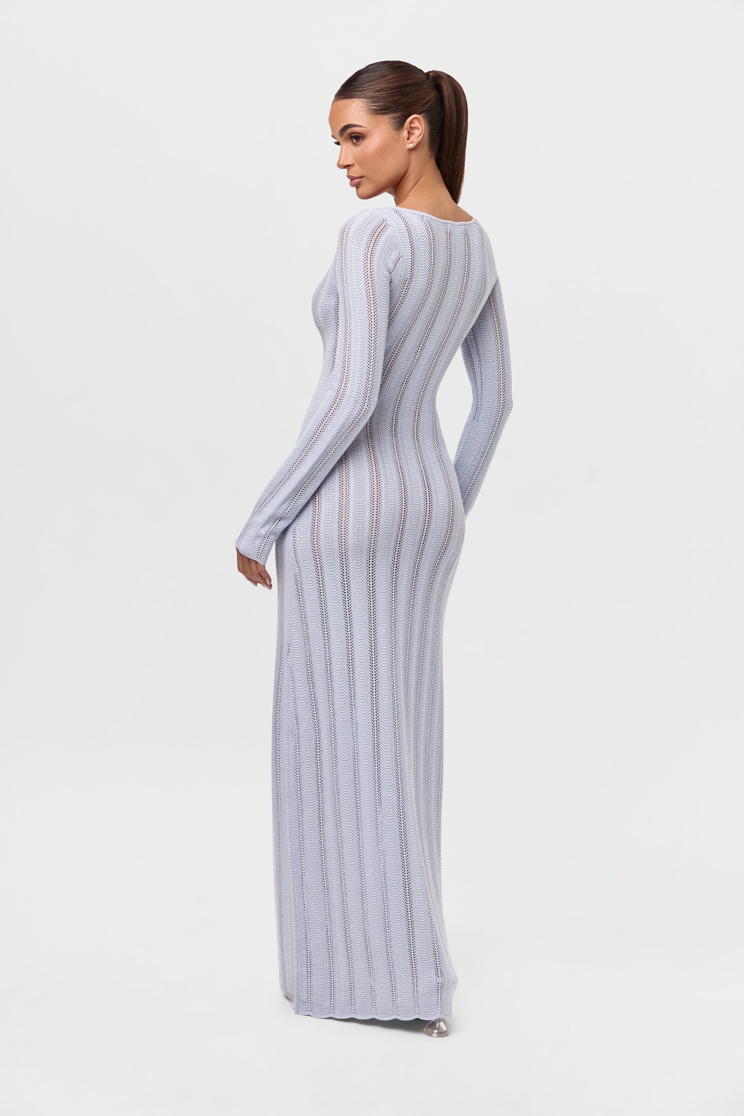 Knit V-Neck Maxi Dress