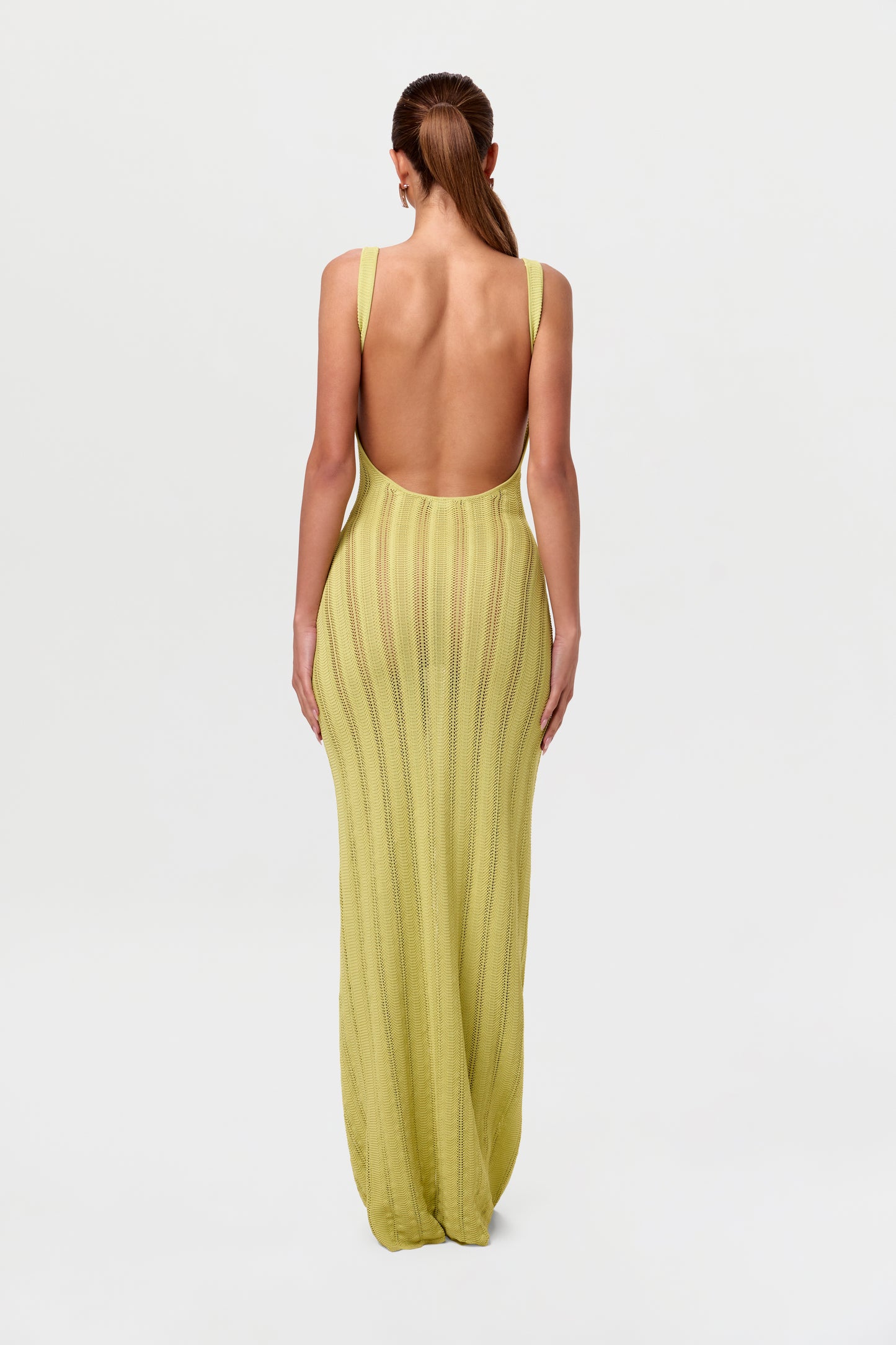 Knit Open Back Maxi Dress
