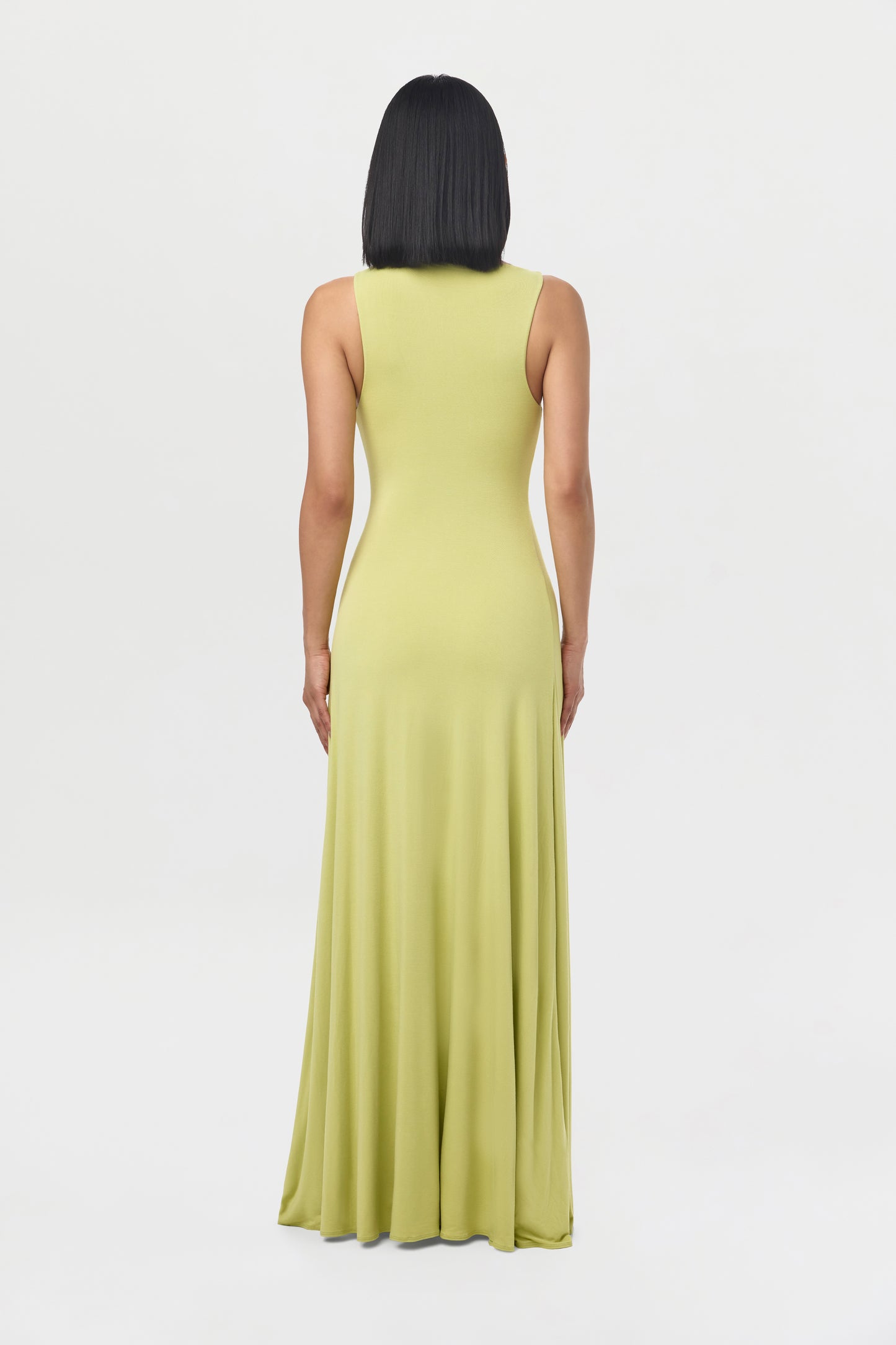 Smooth Sleeveless A-Line Maxi Dress