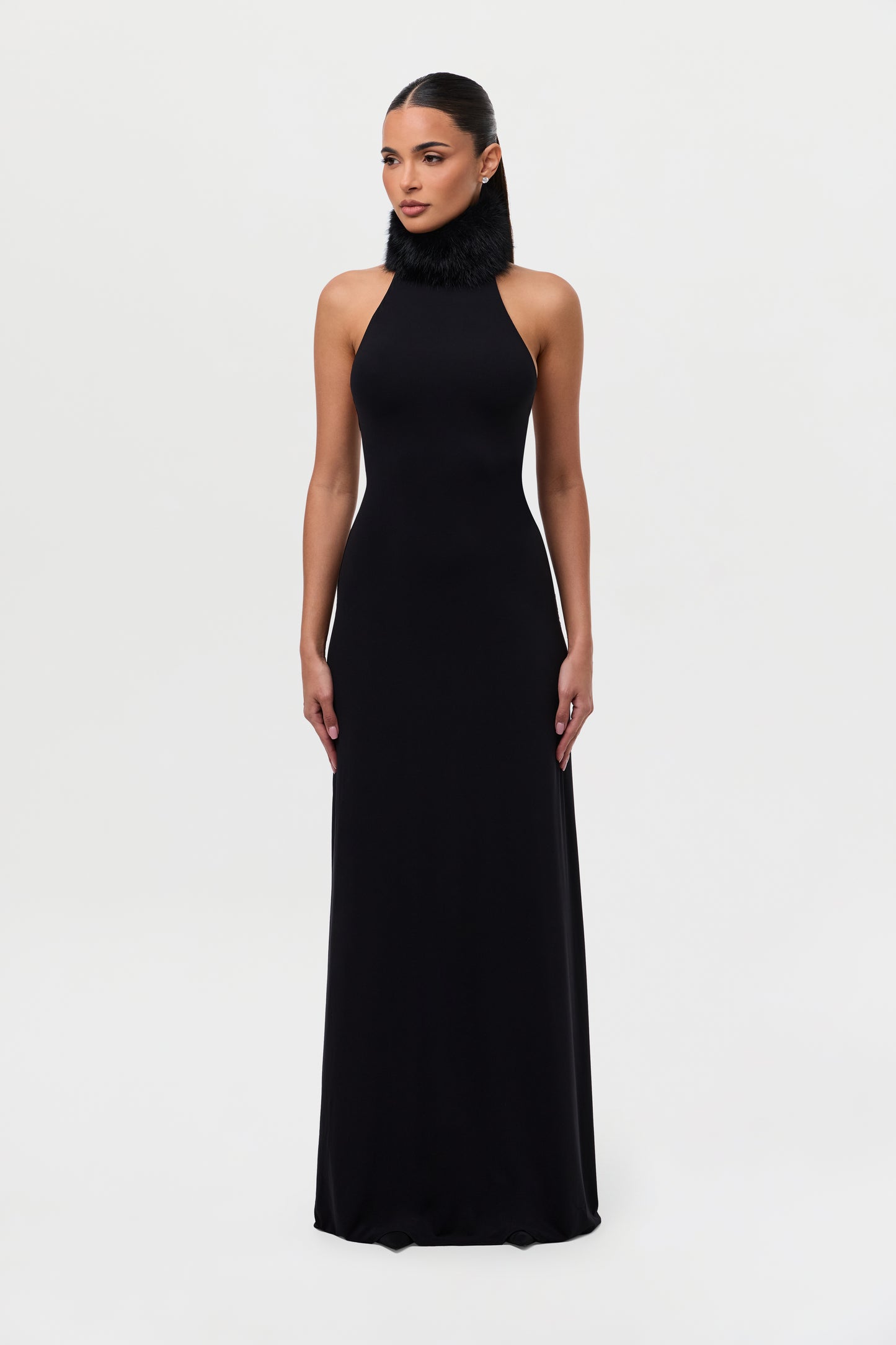 Naked Faux Fur Maxi Dress