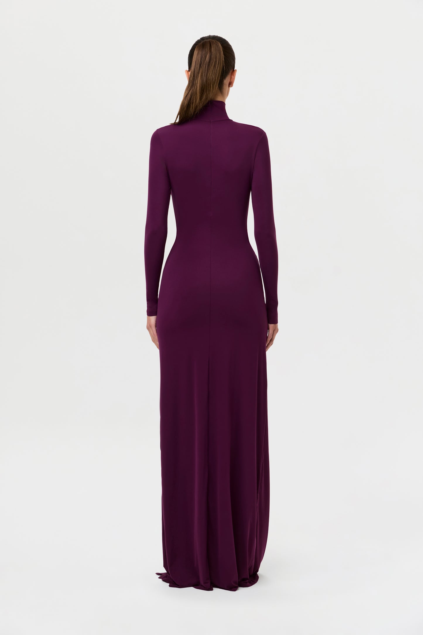 Naked Keyhole Drape Tie Dress