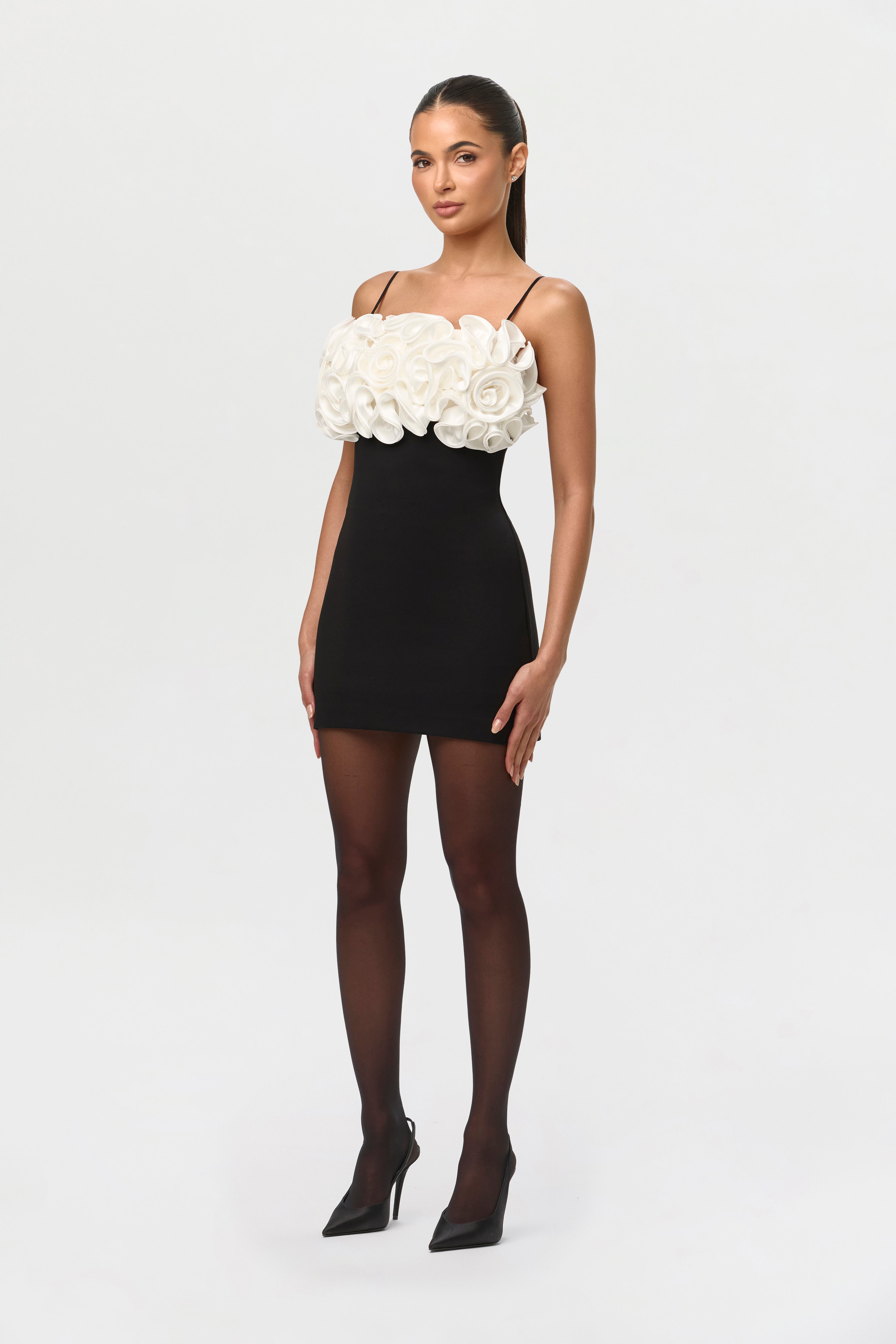 Ponte Roses Mini Dress – Naked Wardrobe