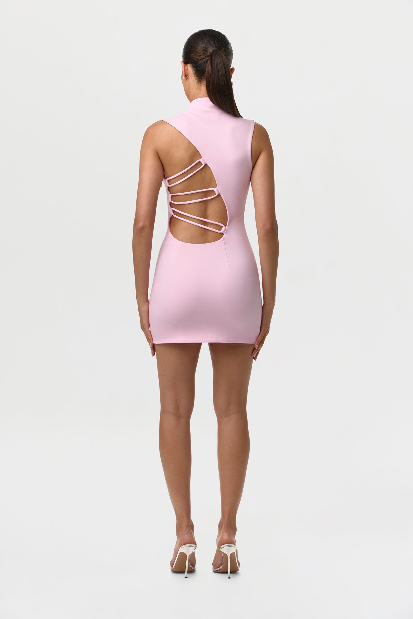 Ponte Cut Out Mini Dress