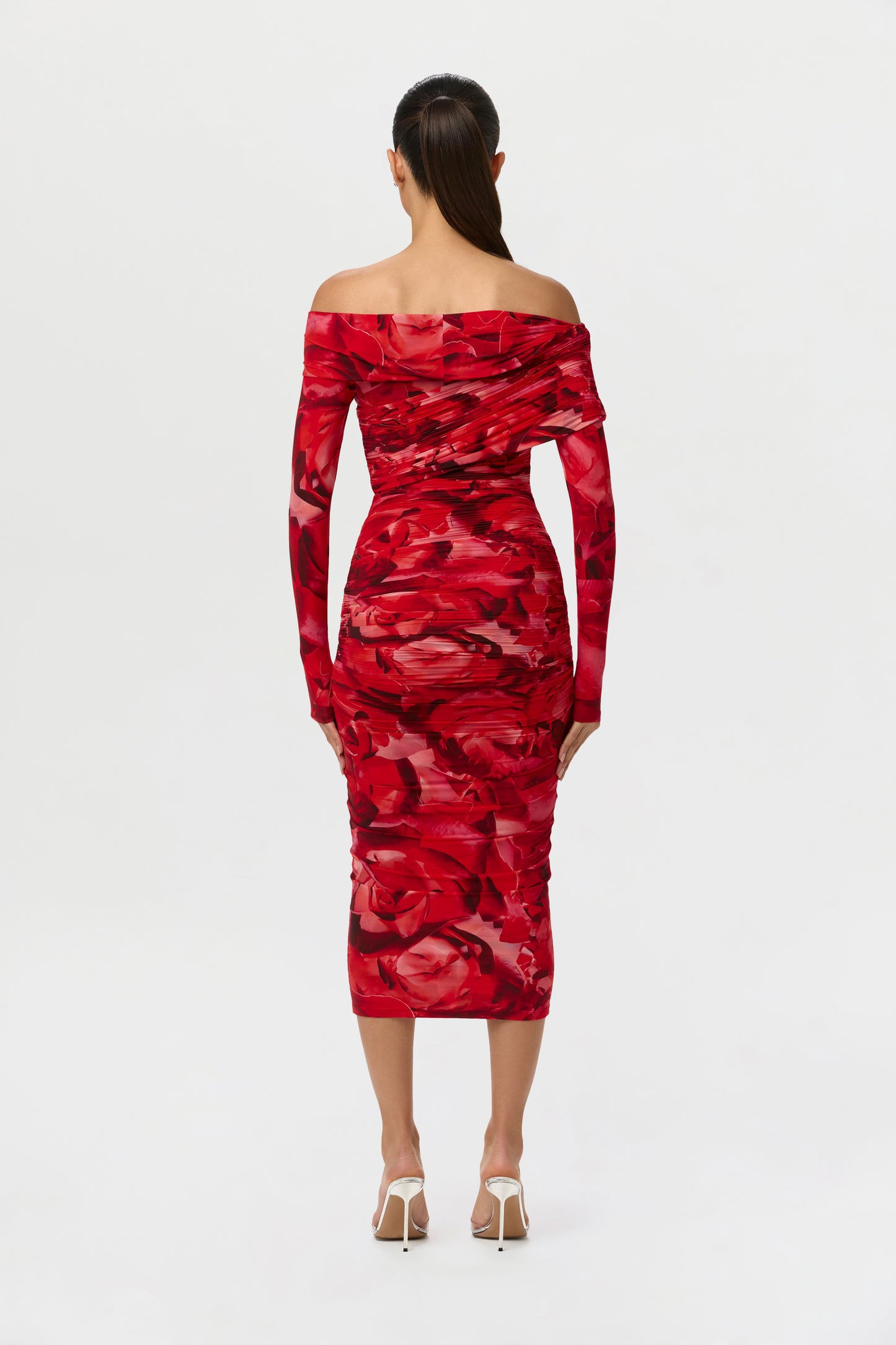 Bare Body Off-Shoulder Midi Dress