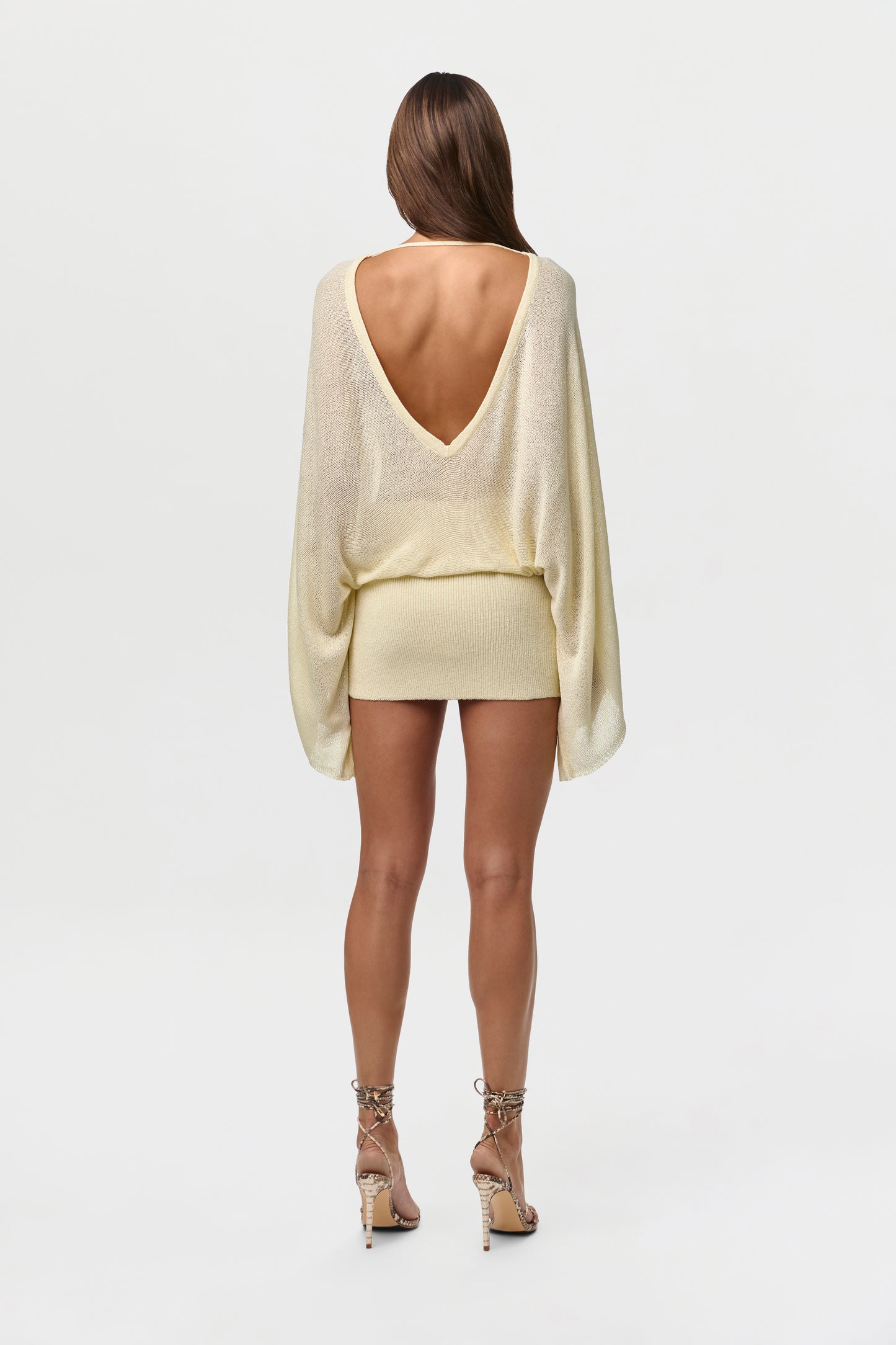 Knit Drape Mini Dress