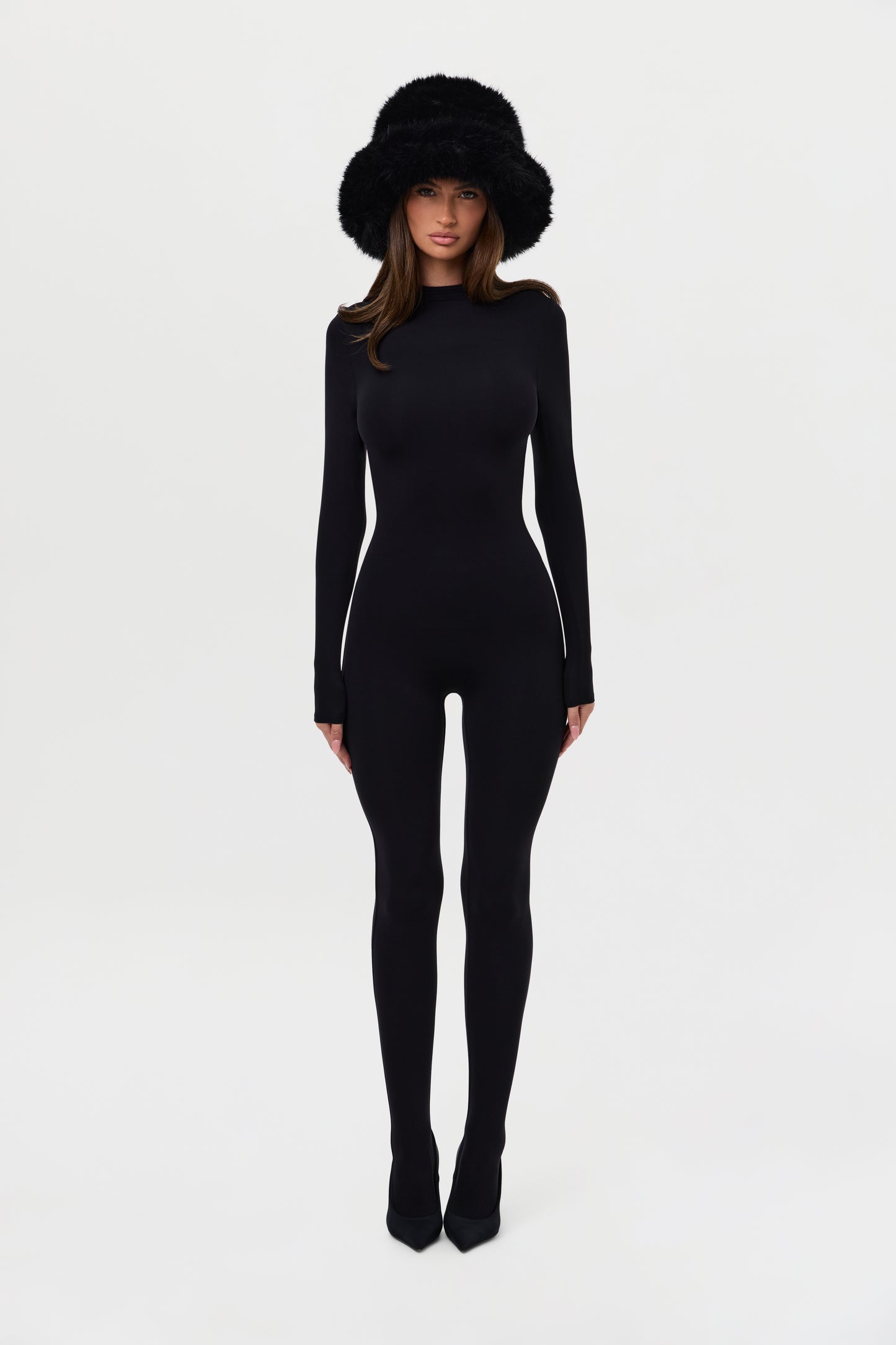 Faux Fur Oversized Bucket Hat