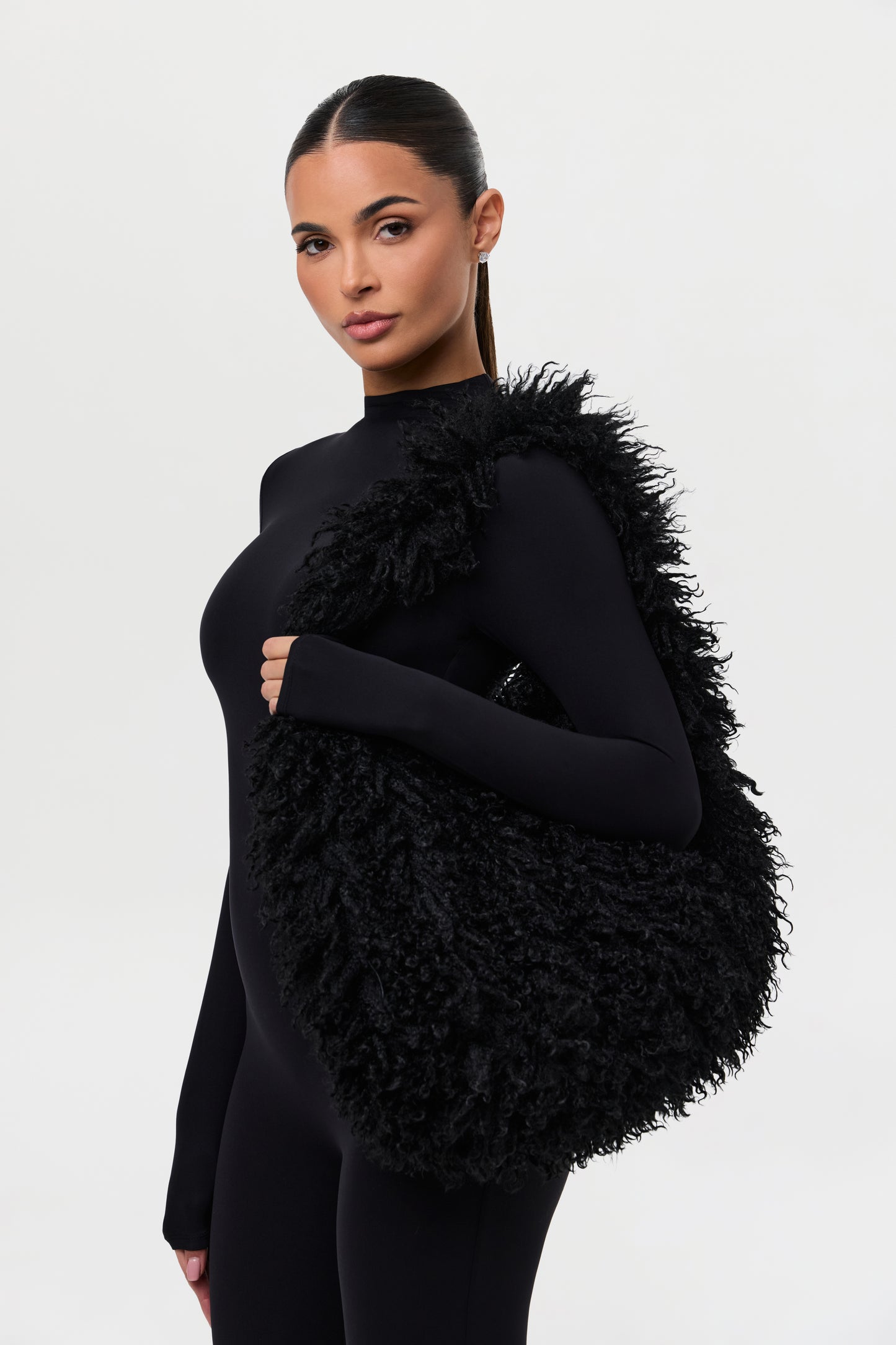 Faux Fur Plush Shoulder Bag
