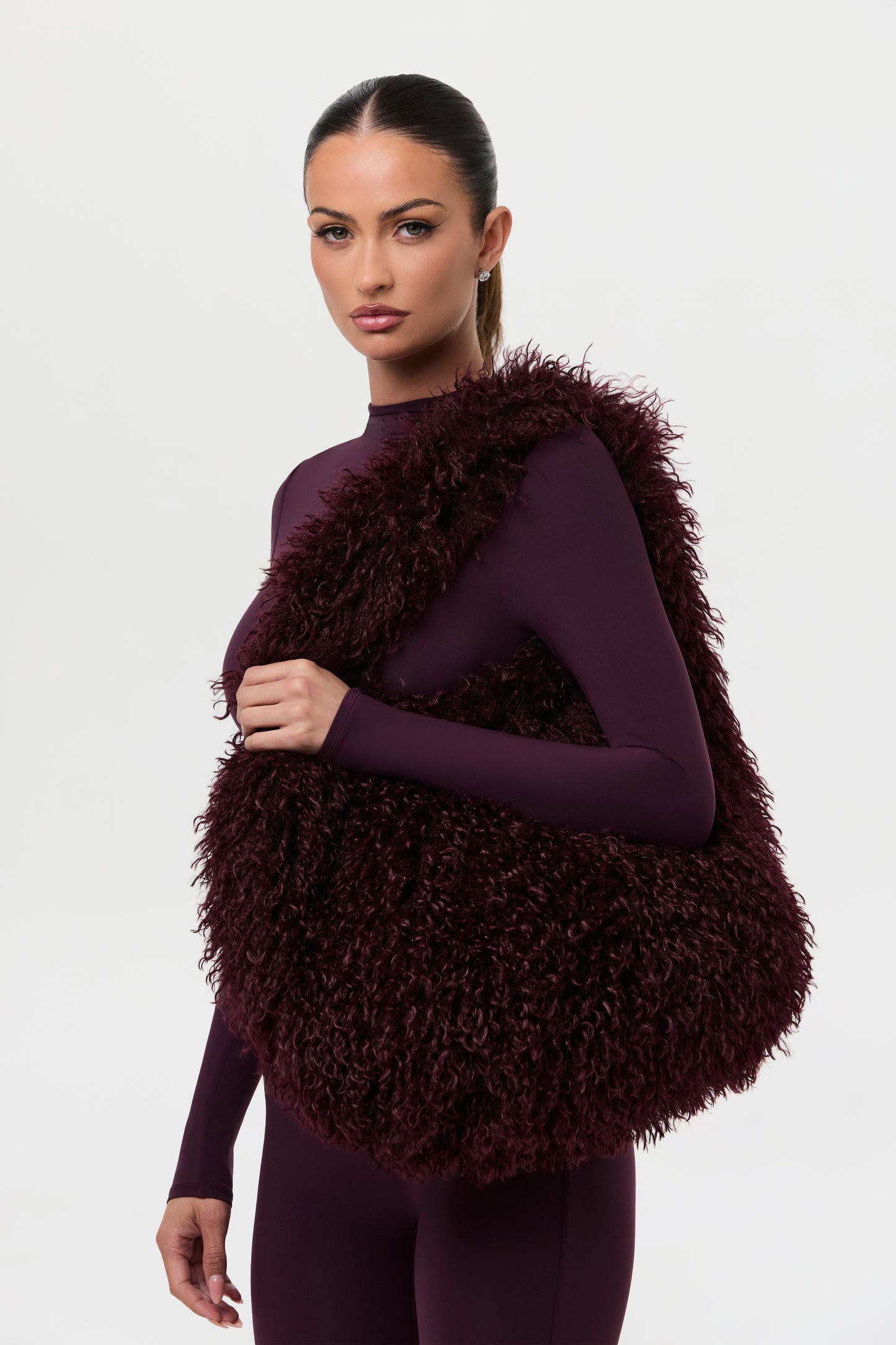 Faux Fur Plush Shoulder Bag