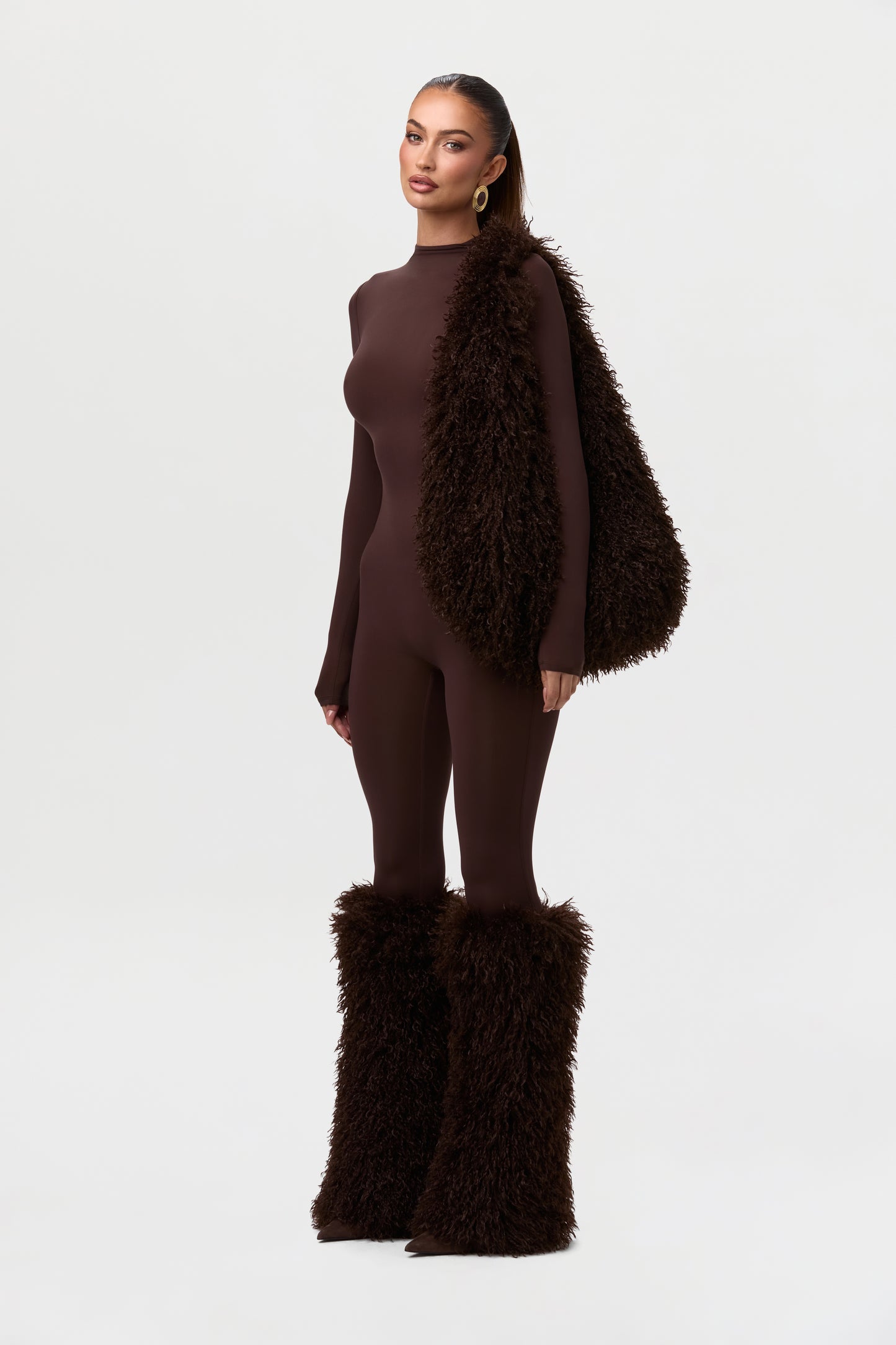 Faux Fur Plush Shoulder Bag