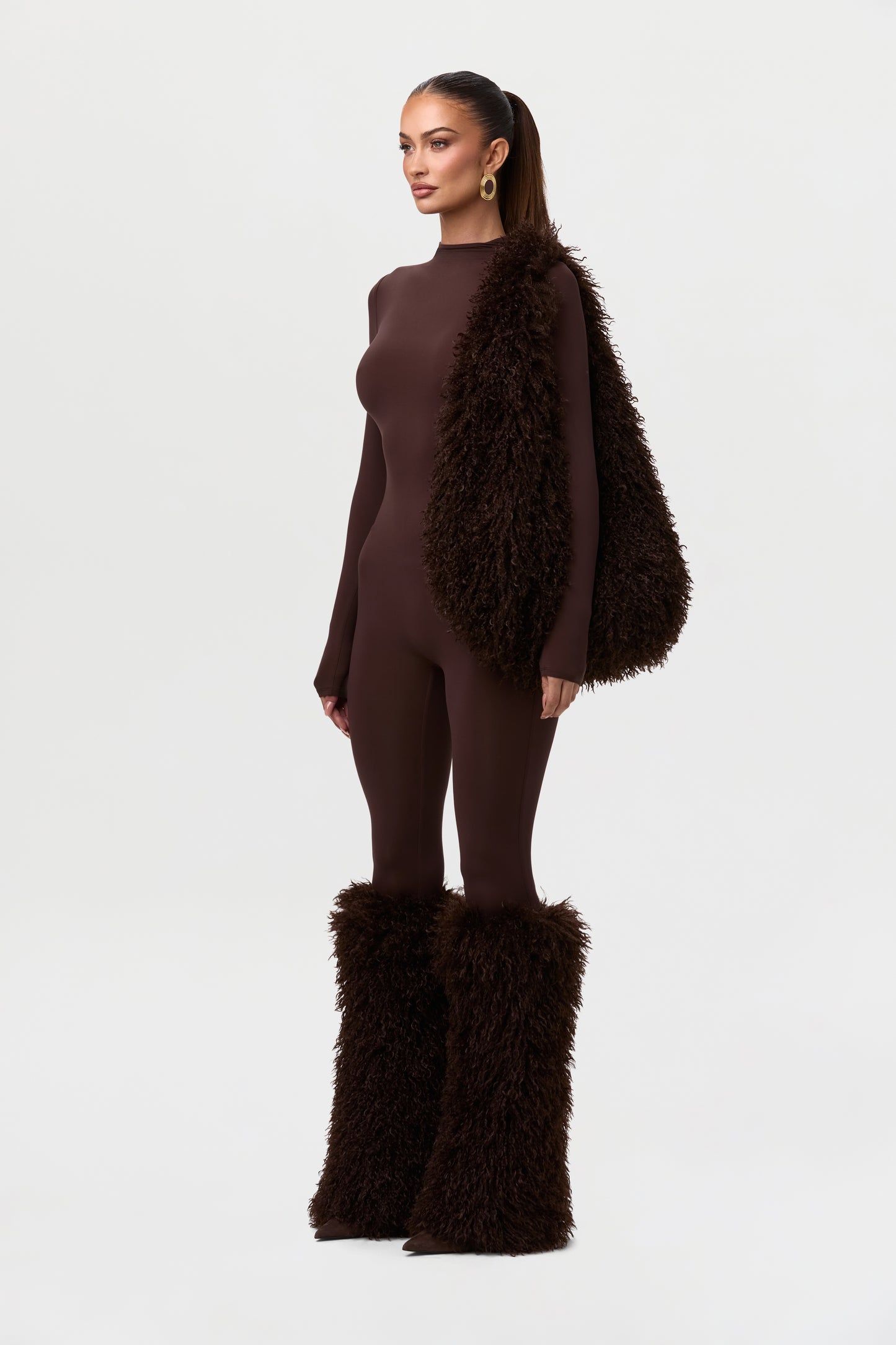 Faux Fur Plush Shoulder Bag
