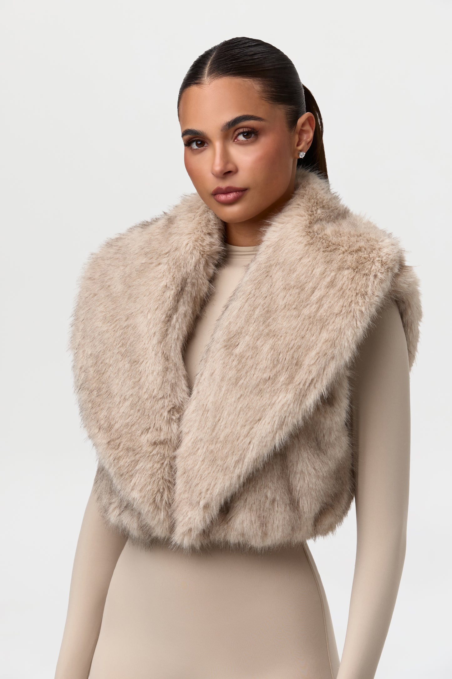 Faux Fur Plush Vest