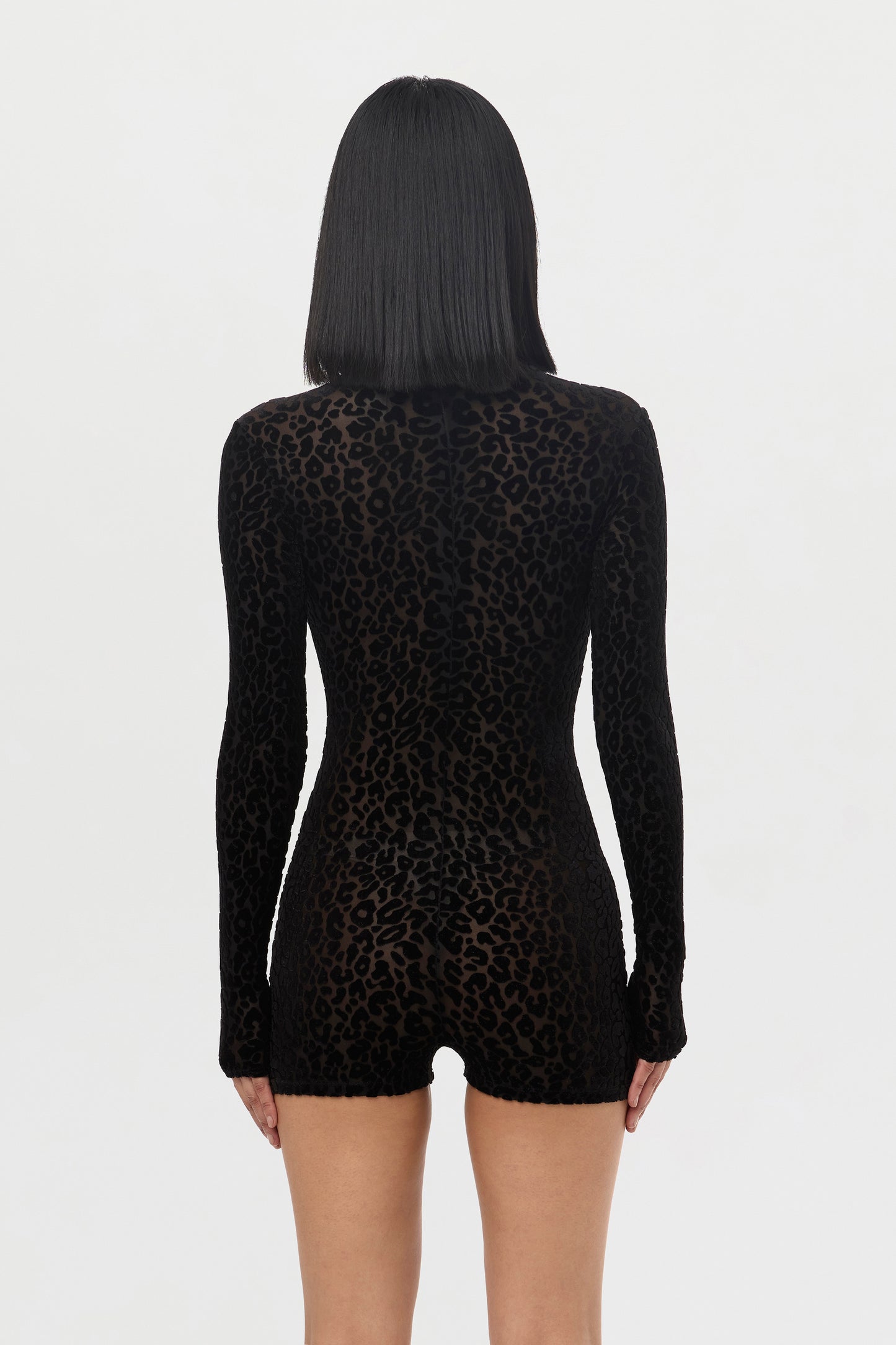 Burnout Print Romper
