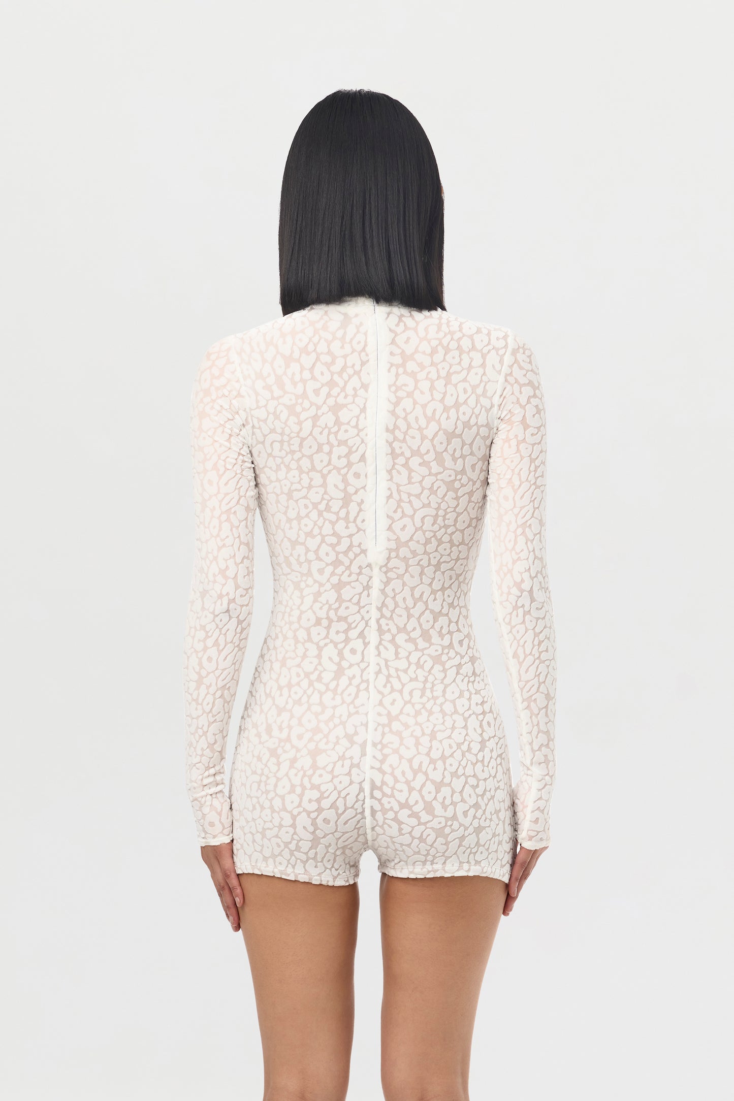 Burnout Print Romper