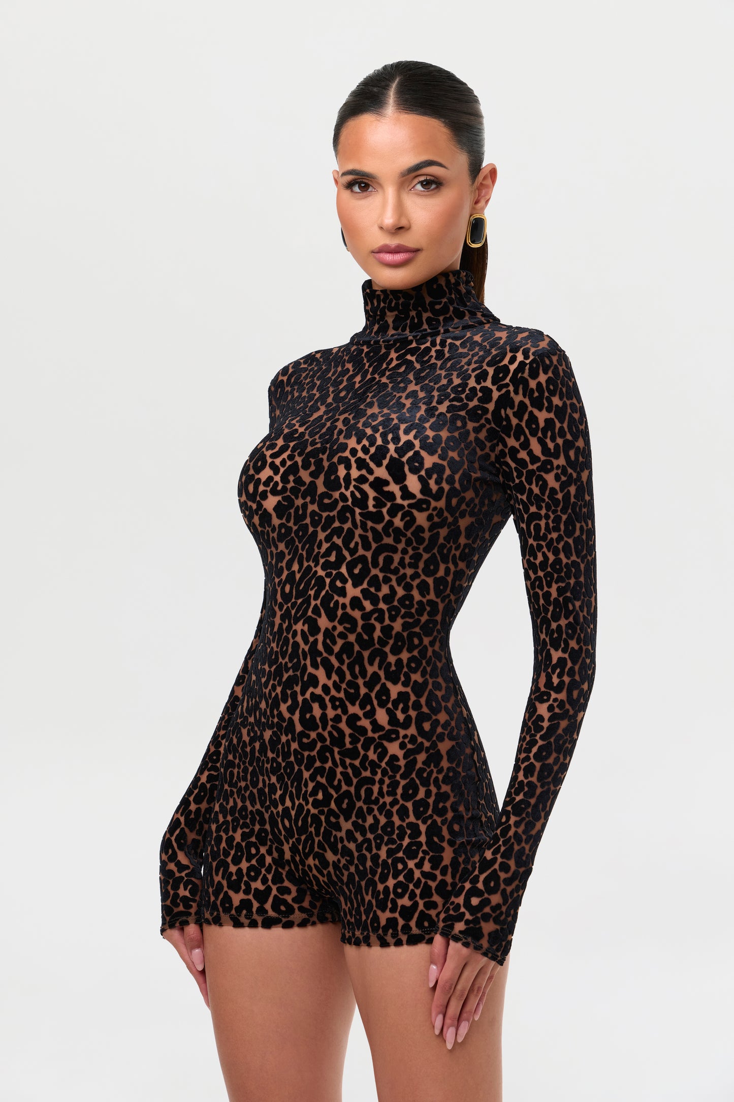 Burnout Print Romper