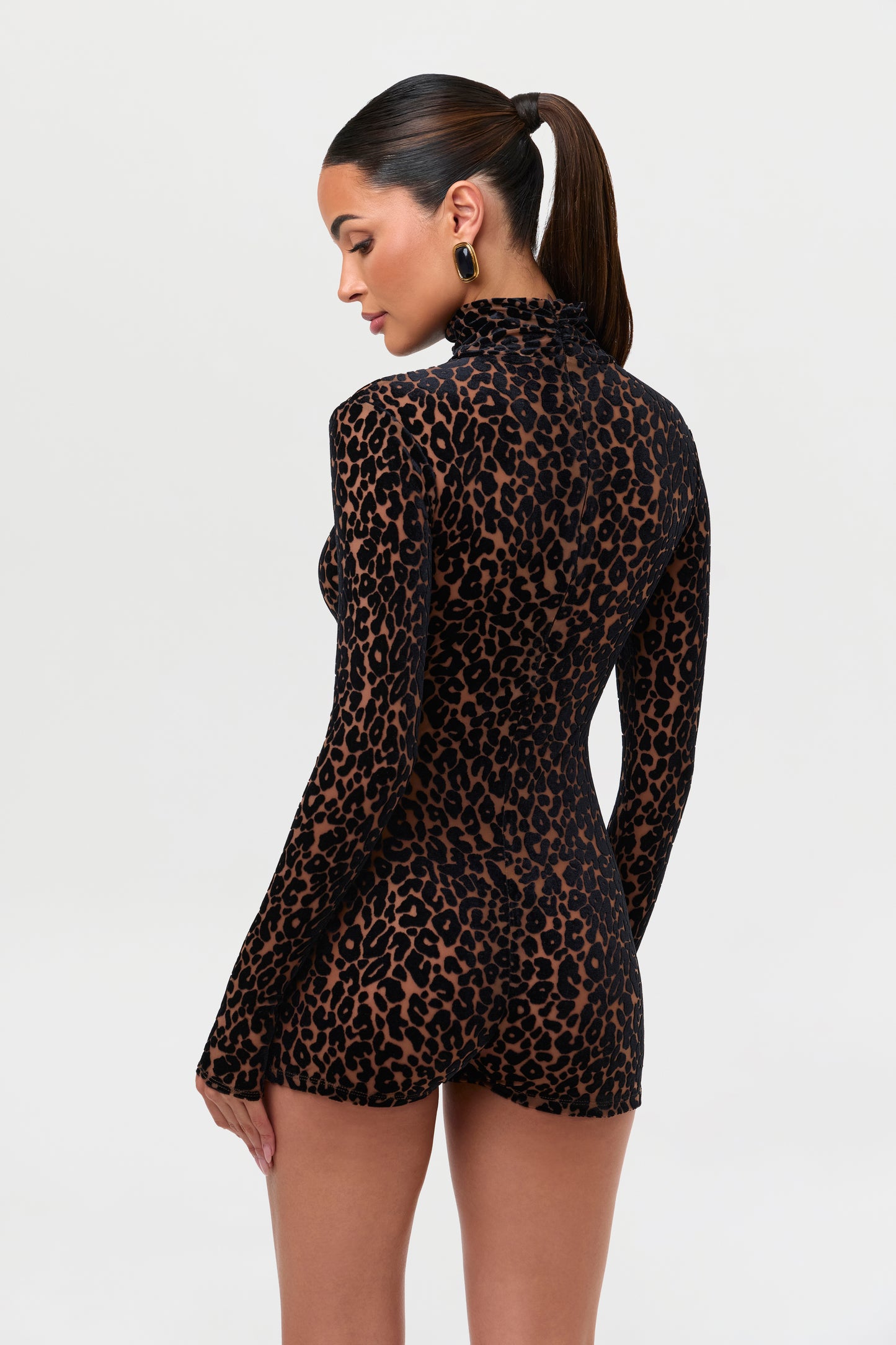 Burnout Print Romper