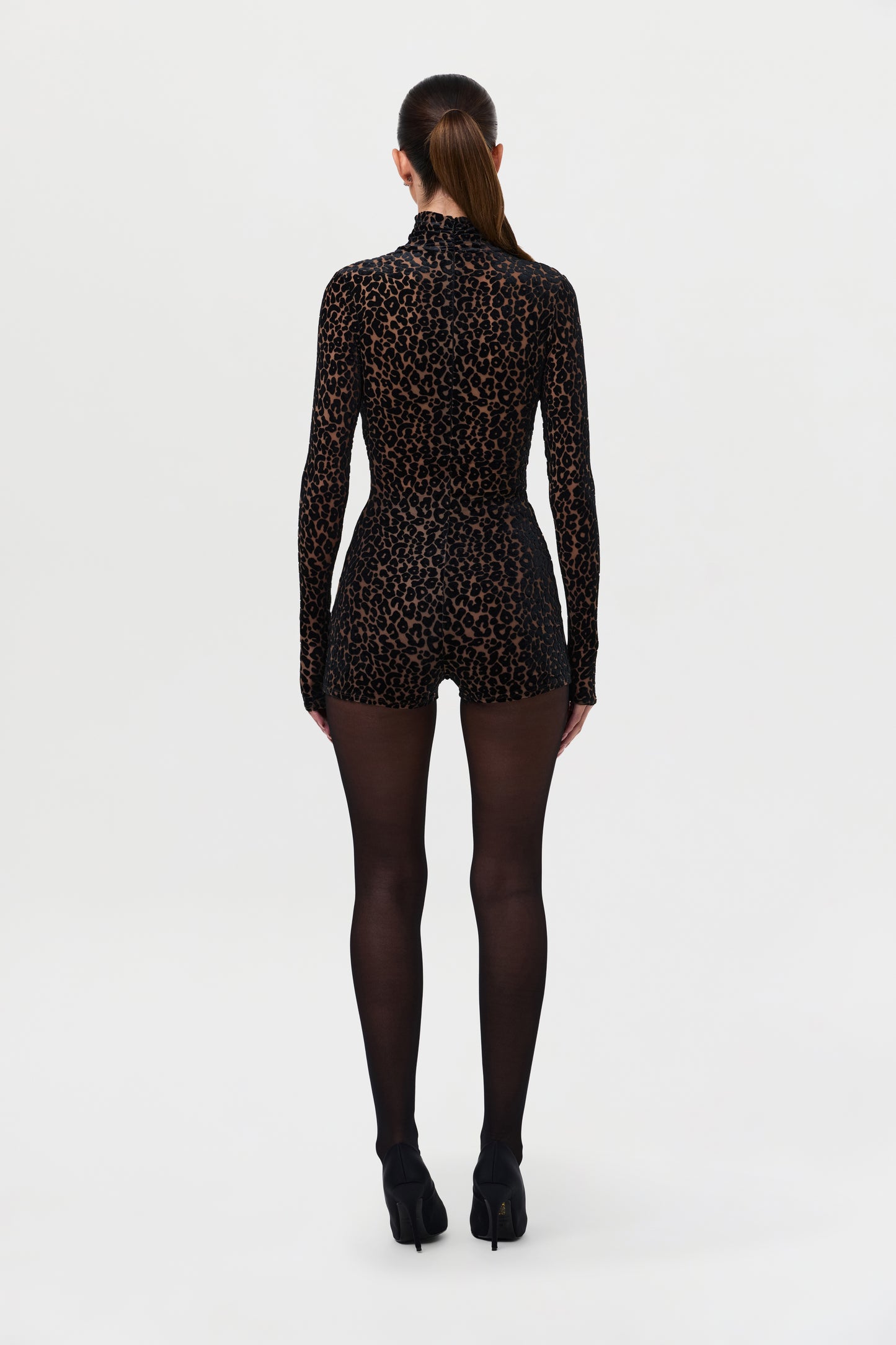 Burnout Print Romper