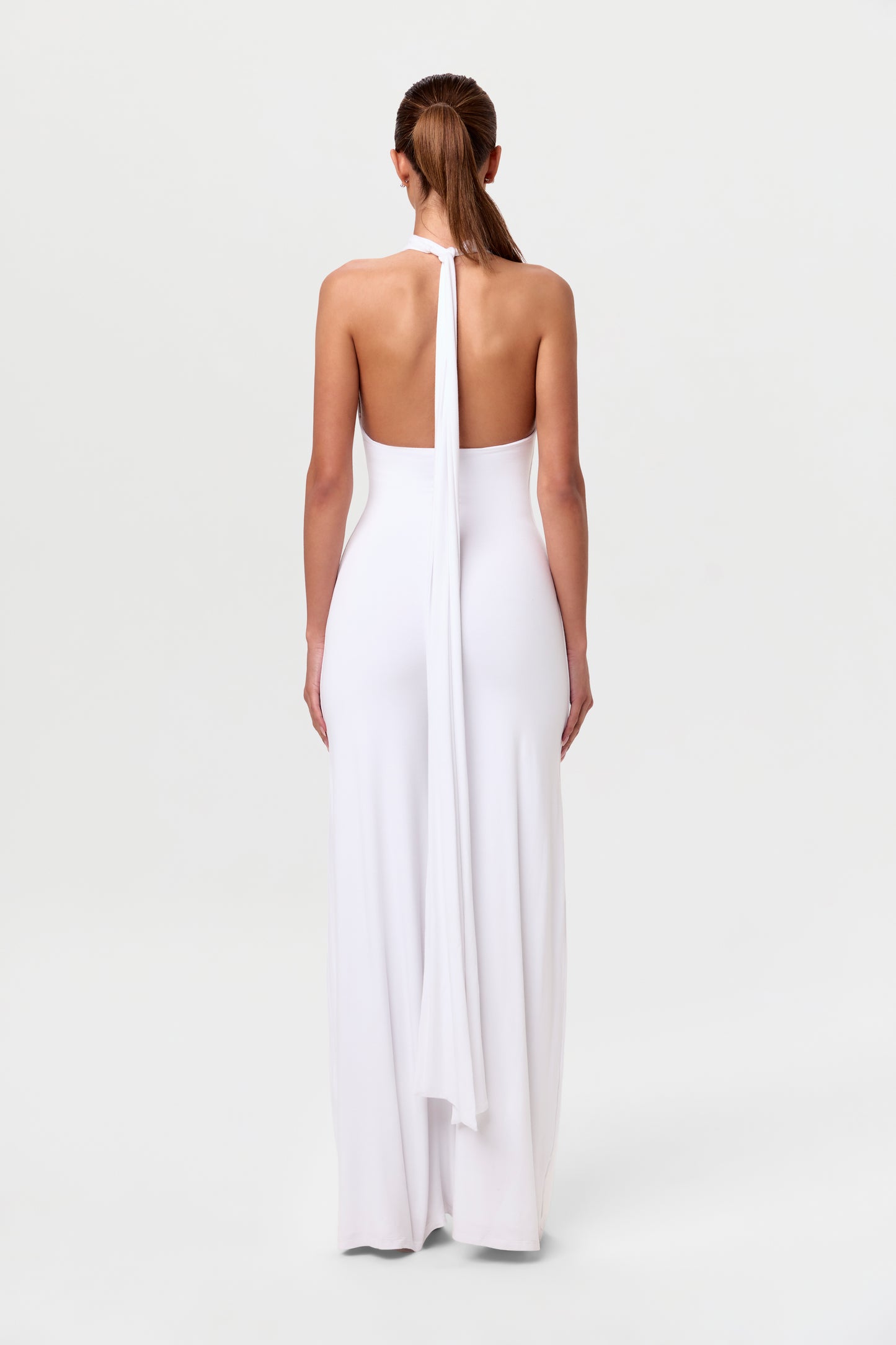 Smooth Halter Wide-leg Jumpsuit