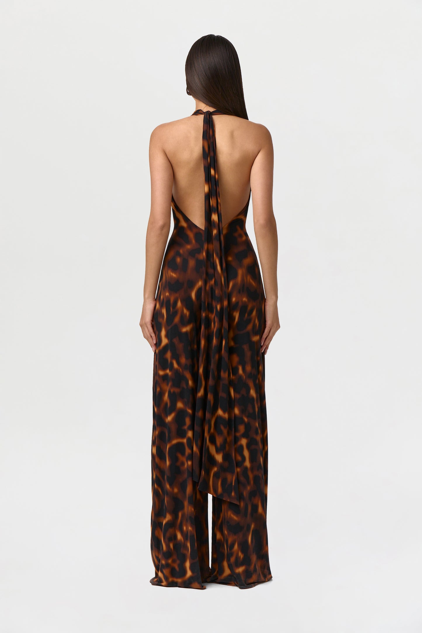 Naked Halter Wide Leg Jumpsuit Petite