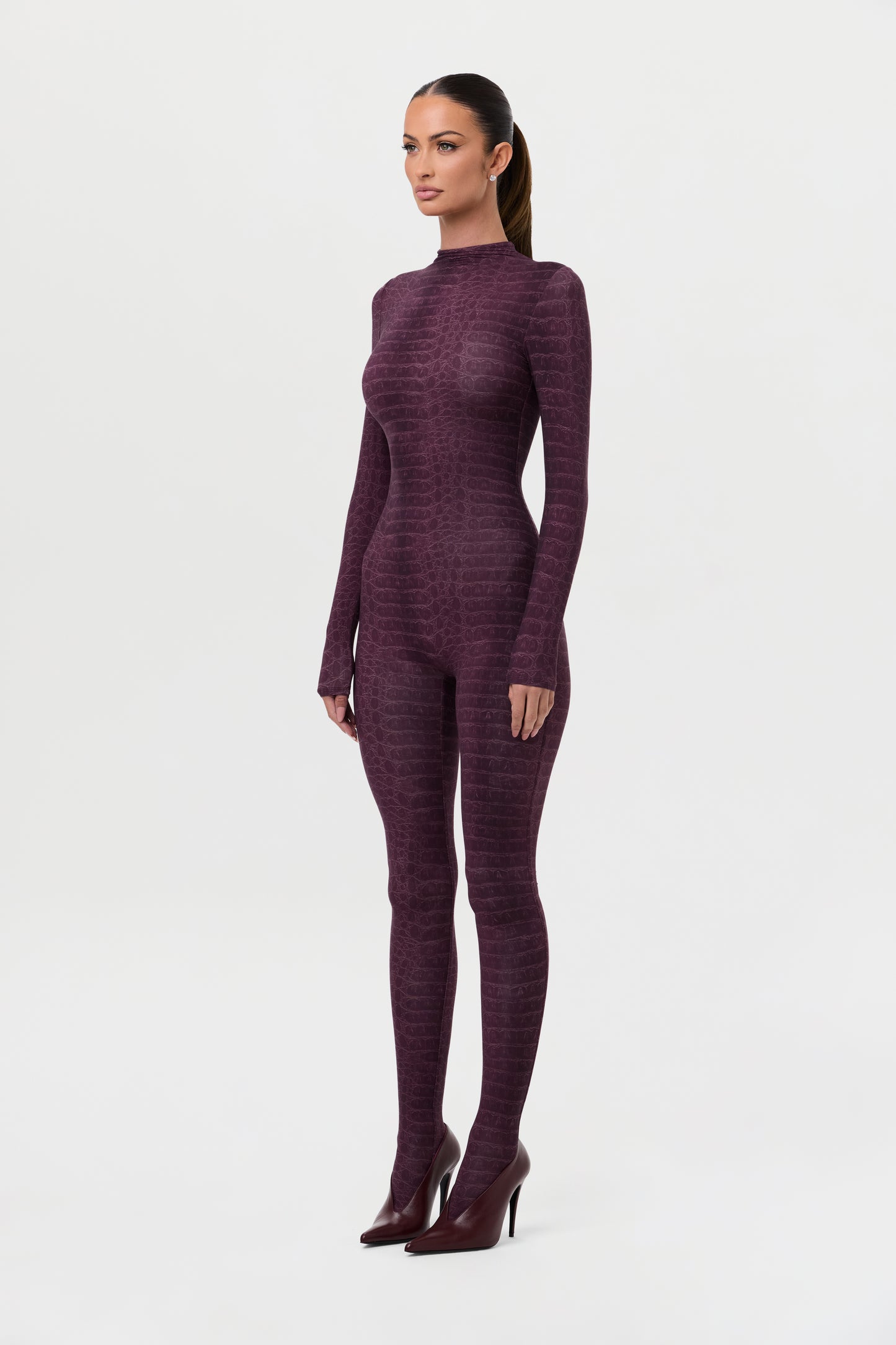 Naked Print Closed Toe Jumpsuit