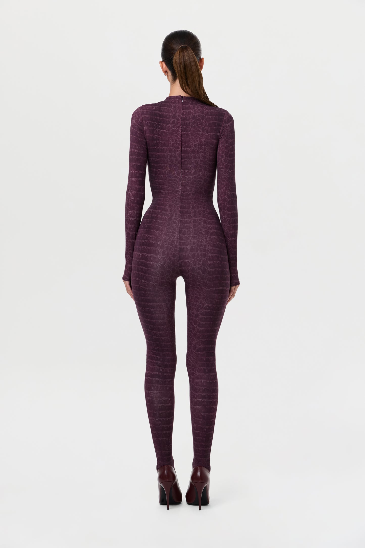 Naked Print Closed Toe Jumpsuit