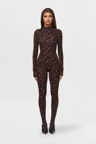 Naked Print Closed Toe Jumpsuit