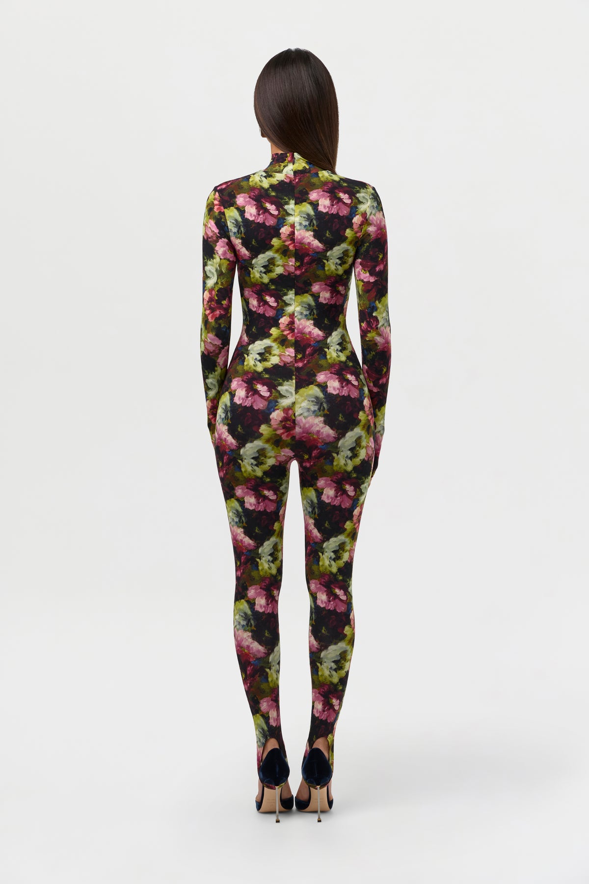Naked Print Stirrup Jumpsuit