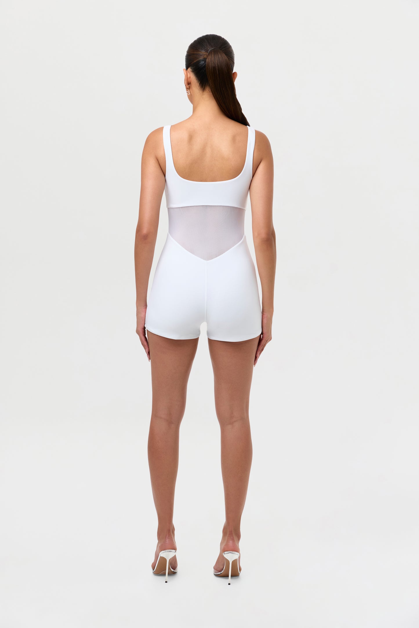 Hourglass Mesh Tank Romper
