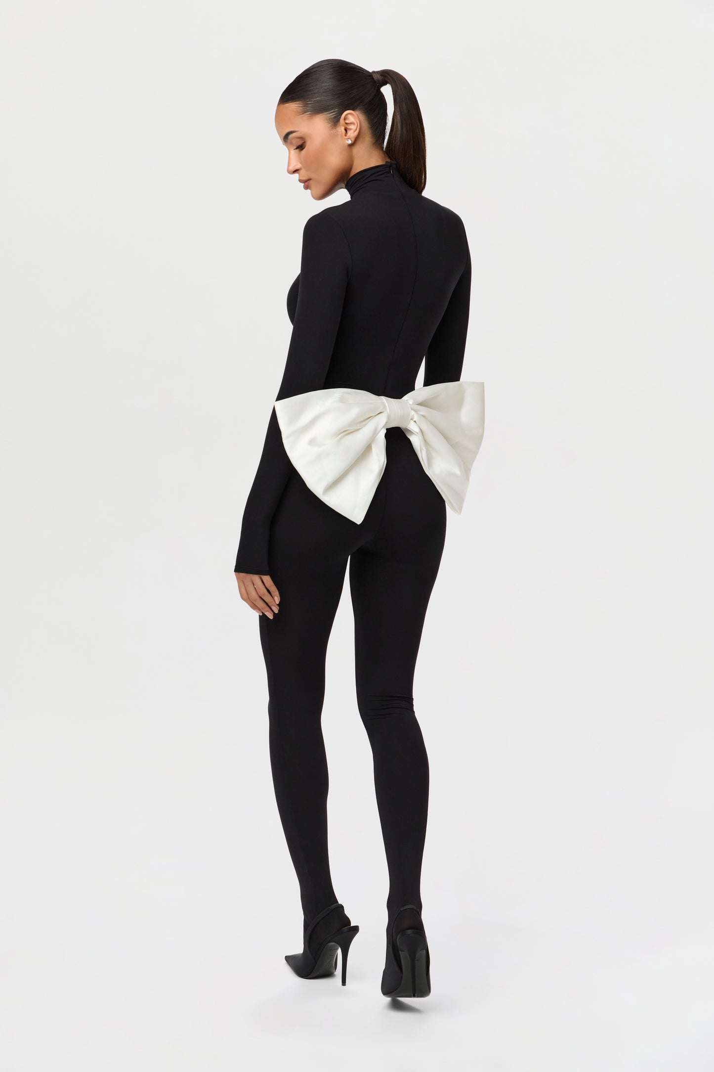 Naked Closed Toe Bow Jumpsuit