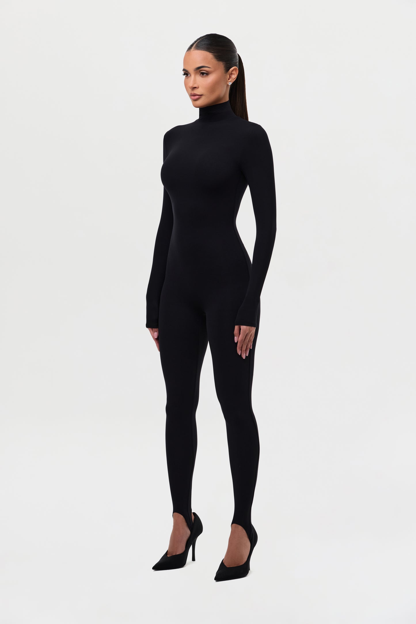 Naked Turtleneck Stirrup Jumpsuit Petite