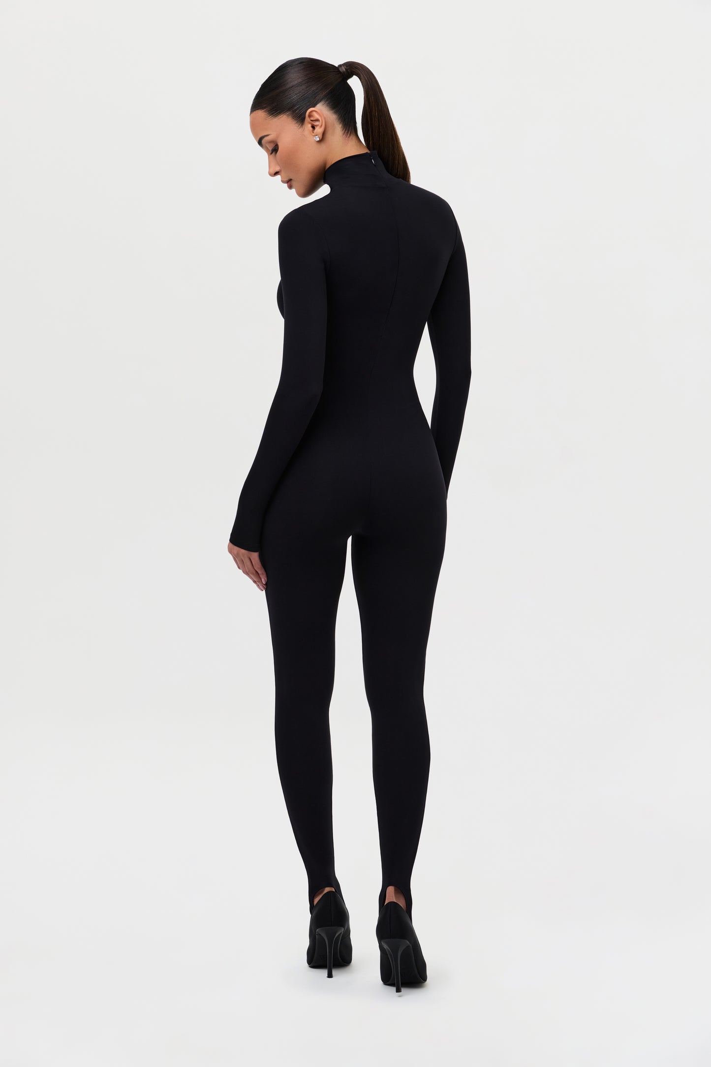Naked Turtleneck Stirrup Jumpsuit Petite