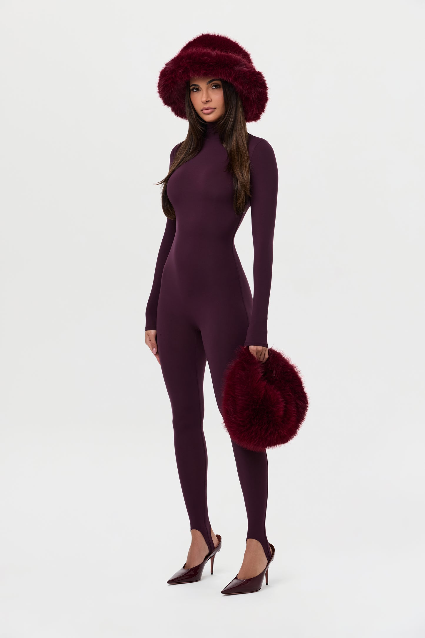 Naked Turtleneck Stirrup Jumpsuit