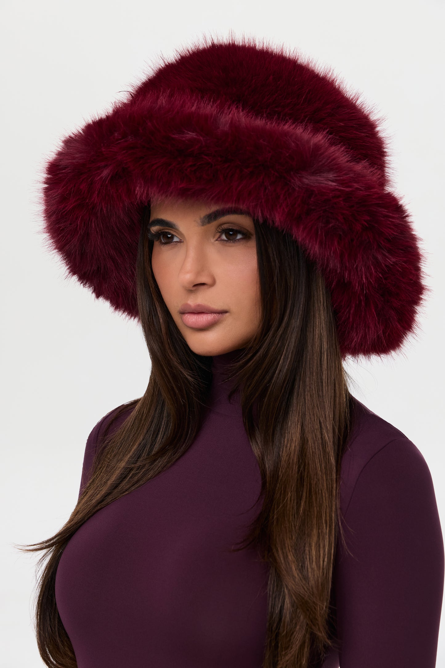 Faux Fur Oversized Bucket Hat