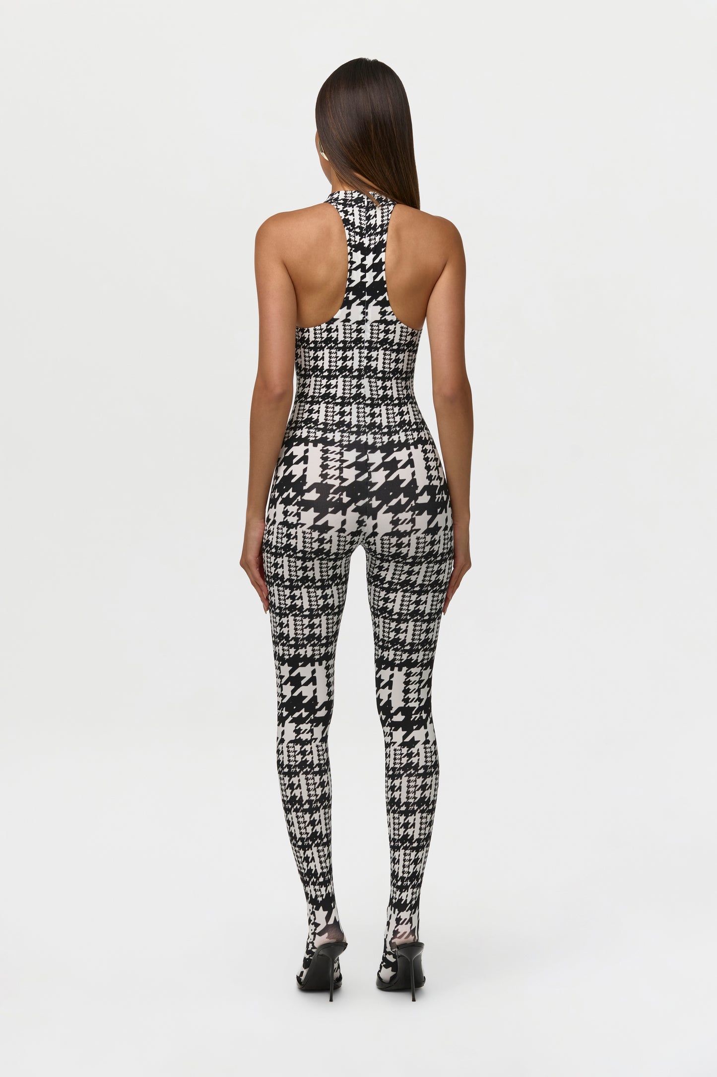 Naked Print Racerback Closed Toe Jumpsuit