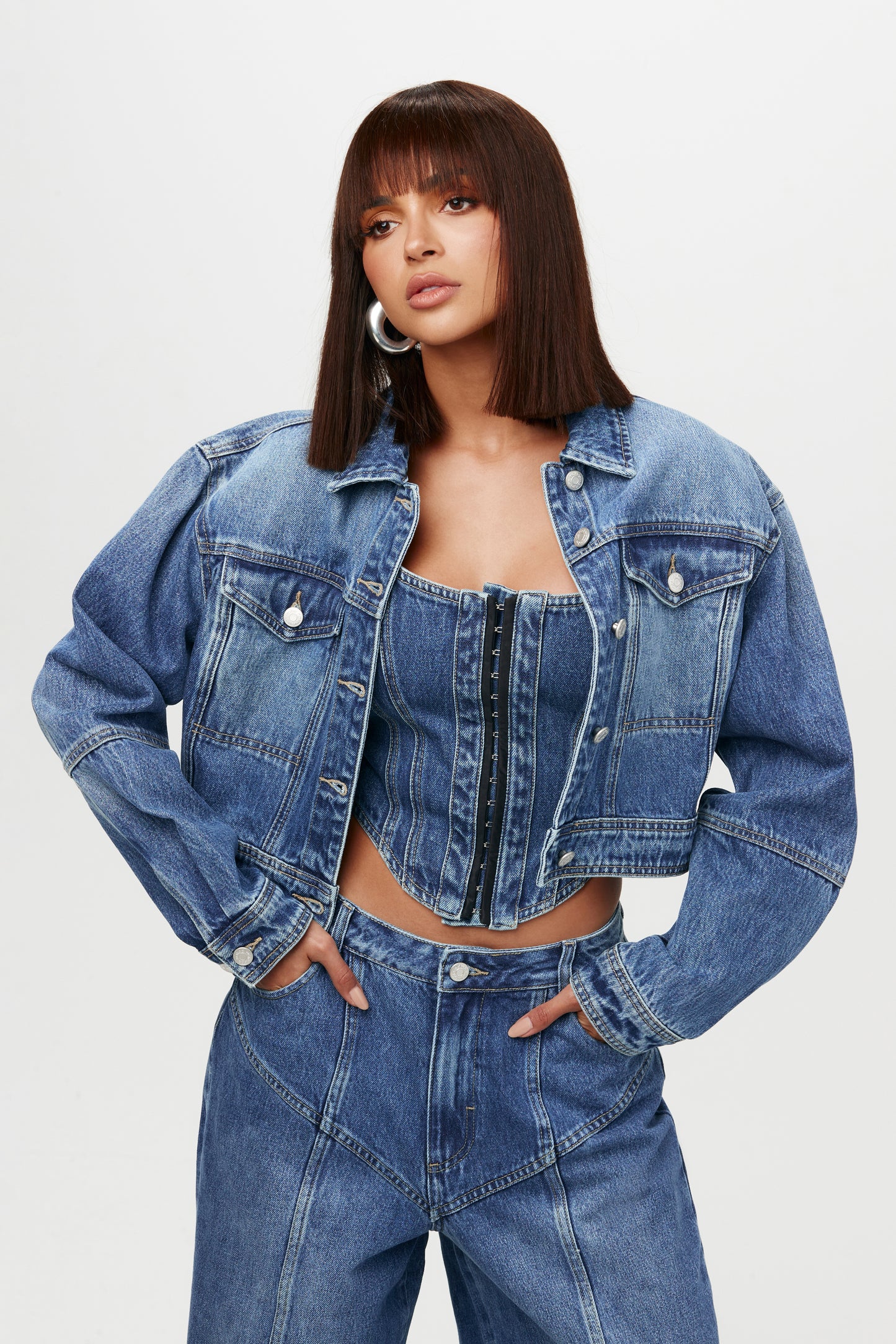 Cropped Denim Jacket