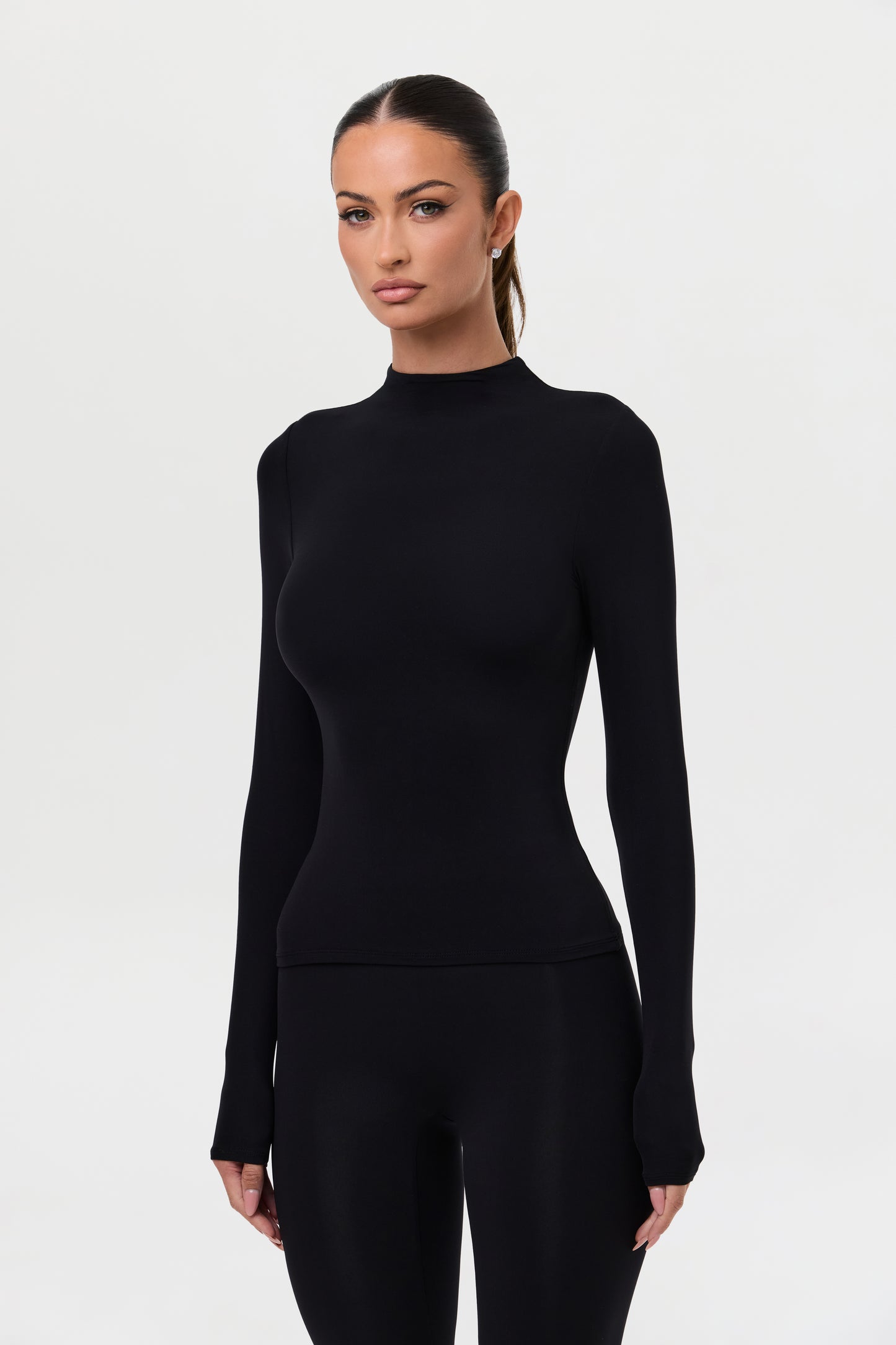 Naked Mock Neck Top