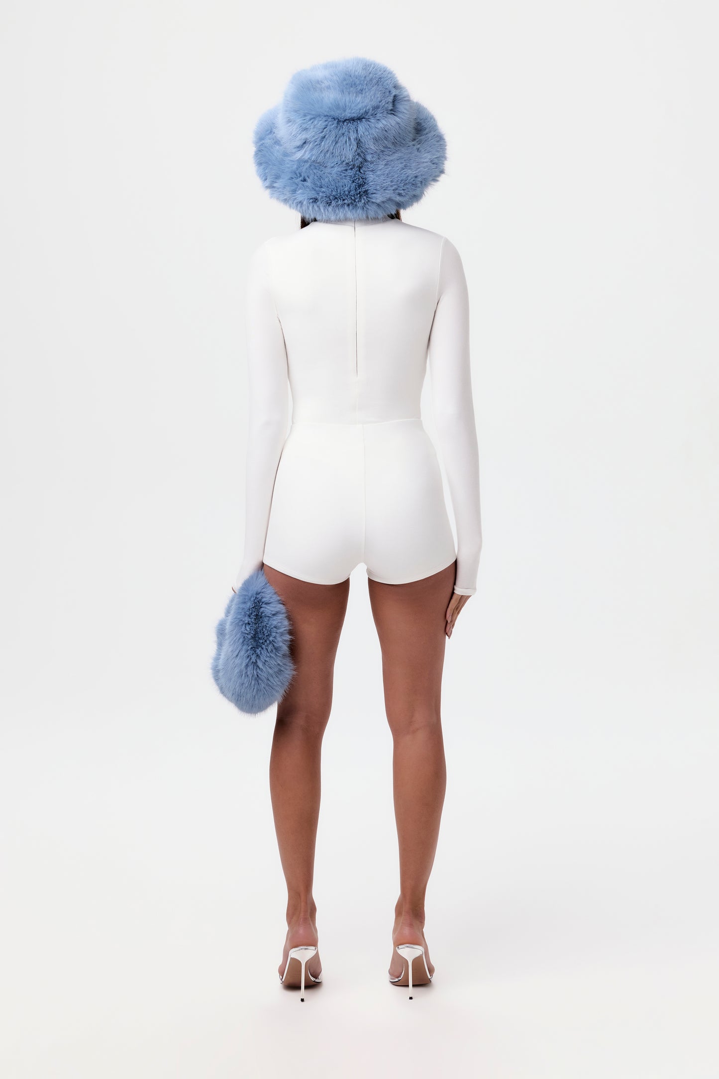 Faux Feather Mini Handbag