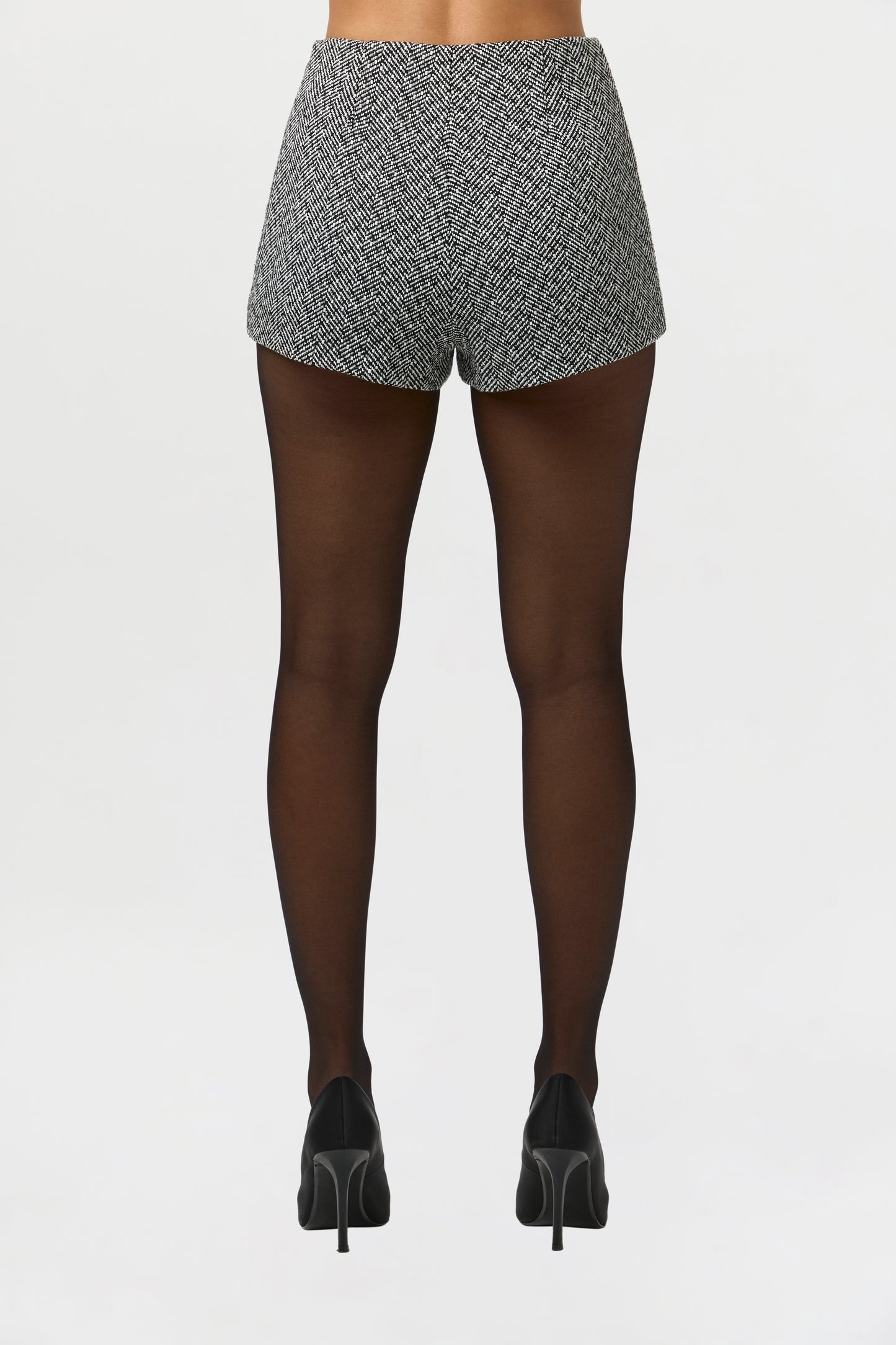 Chevron Suited Hot Pants