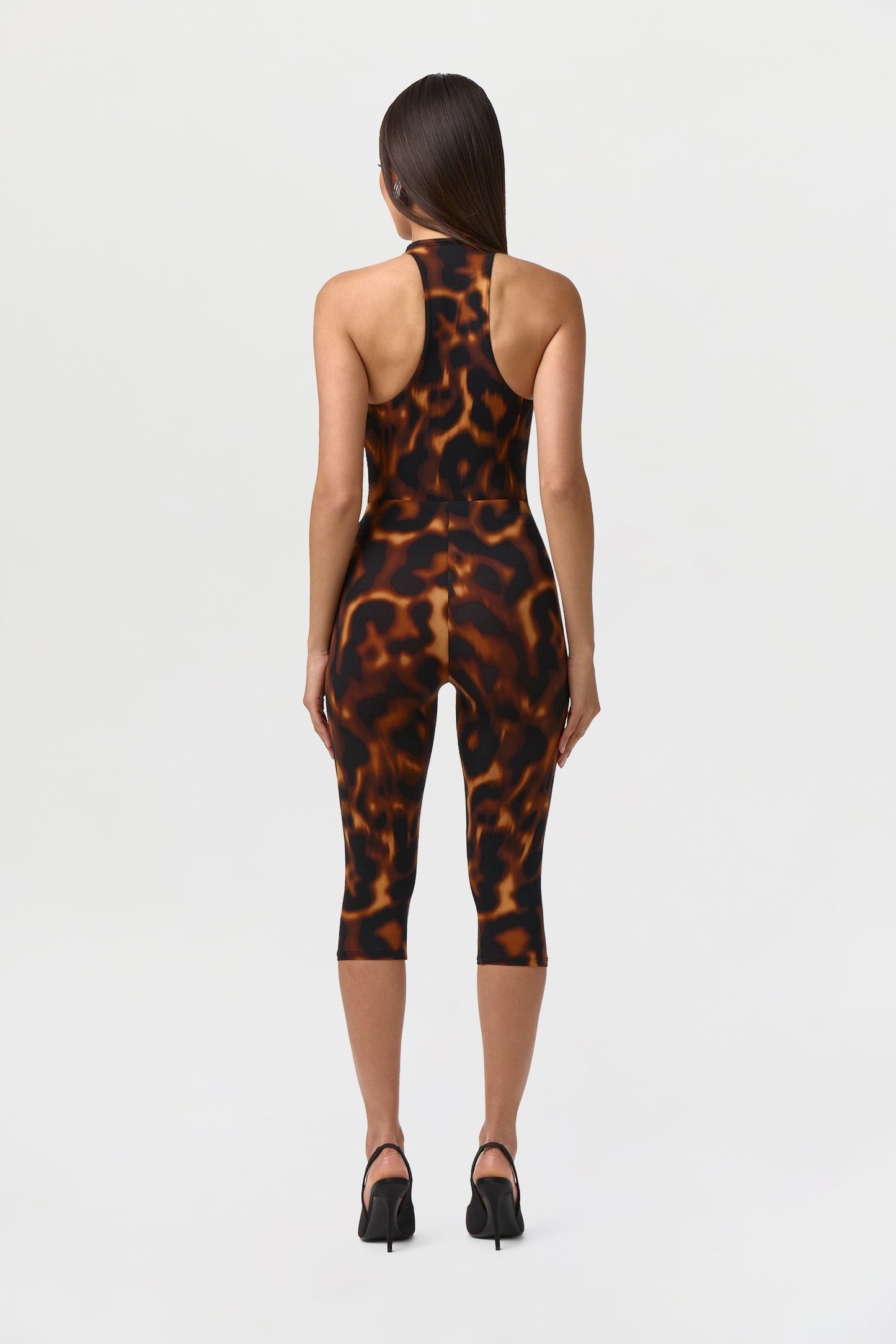 Naked Print Racerback Bodysuit
