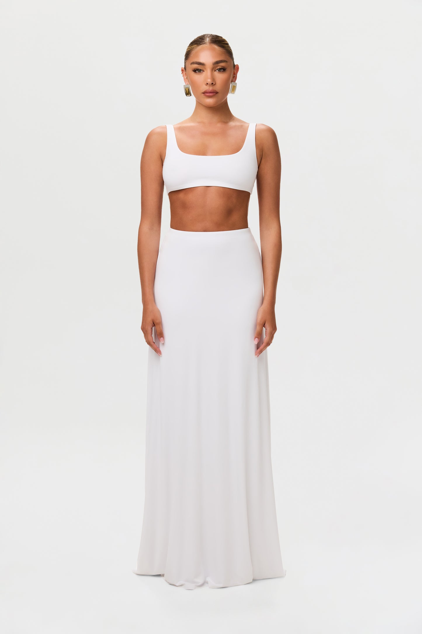 Smooth Flare Maxi Skirt