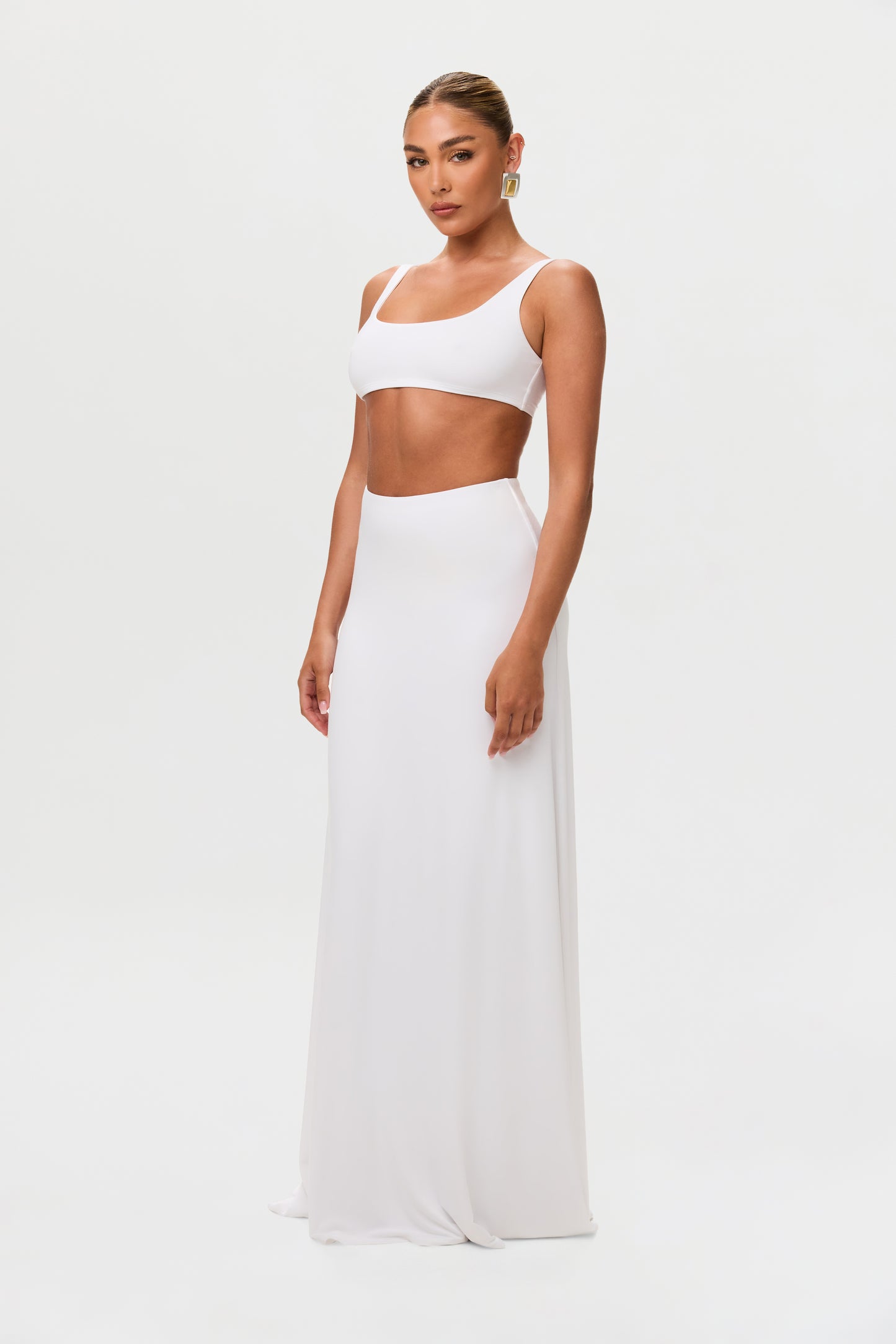 Smooth Flare Maxi Skirt