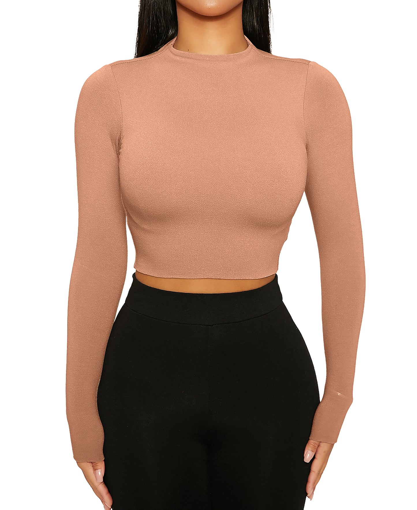 NW Mock Neck Crop Top