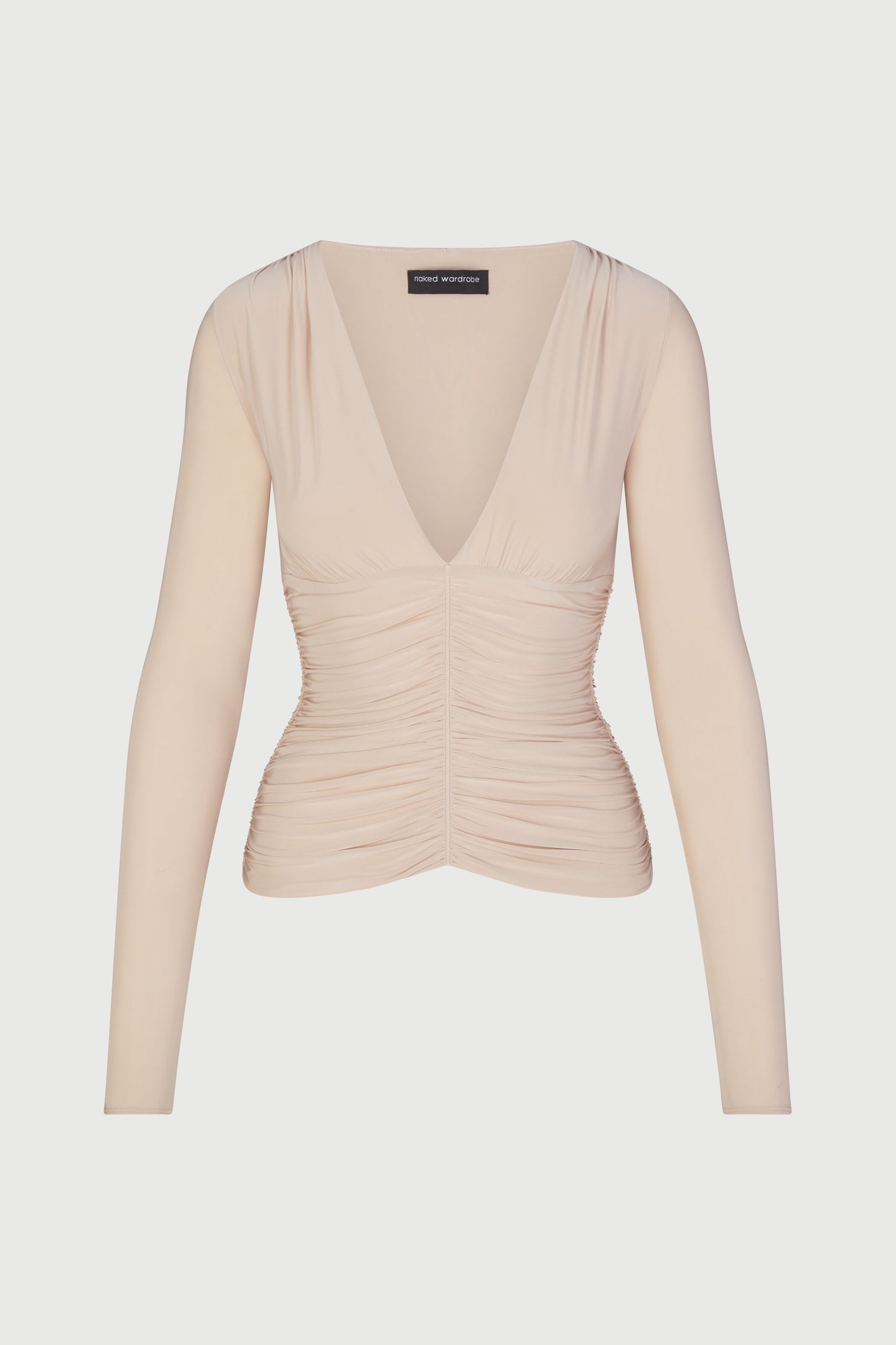 Hourglass Ruched V-Neck Top