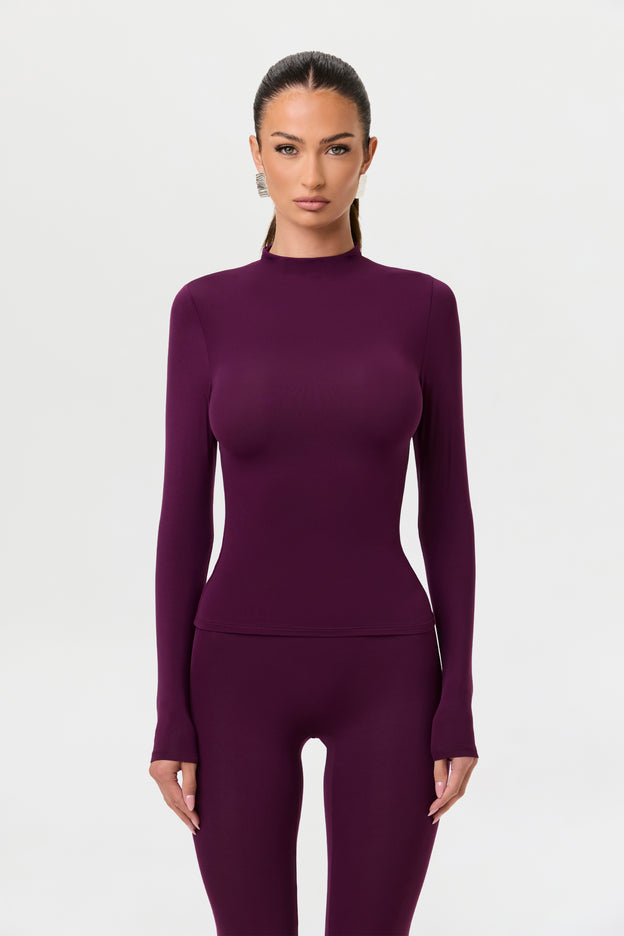 Naked Mock Neck Top