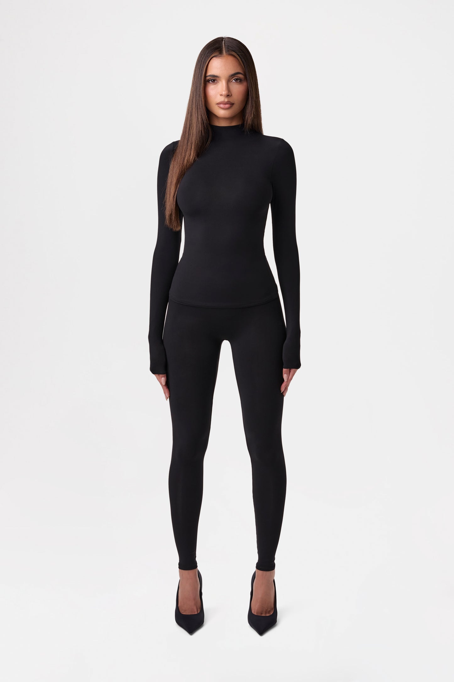 Naked Mock Neck Top