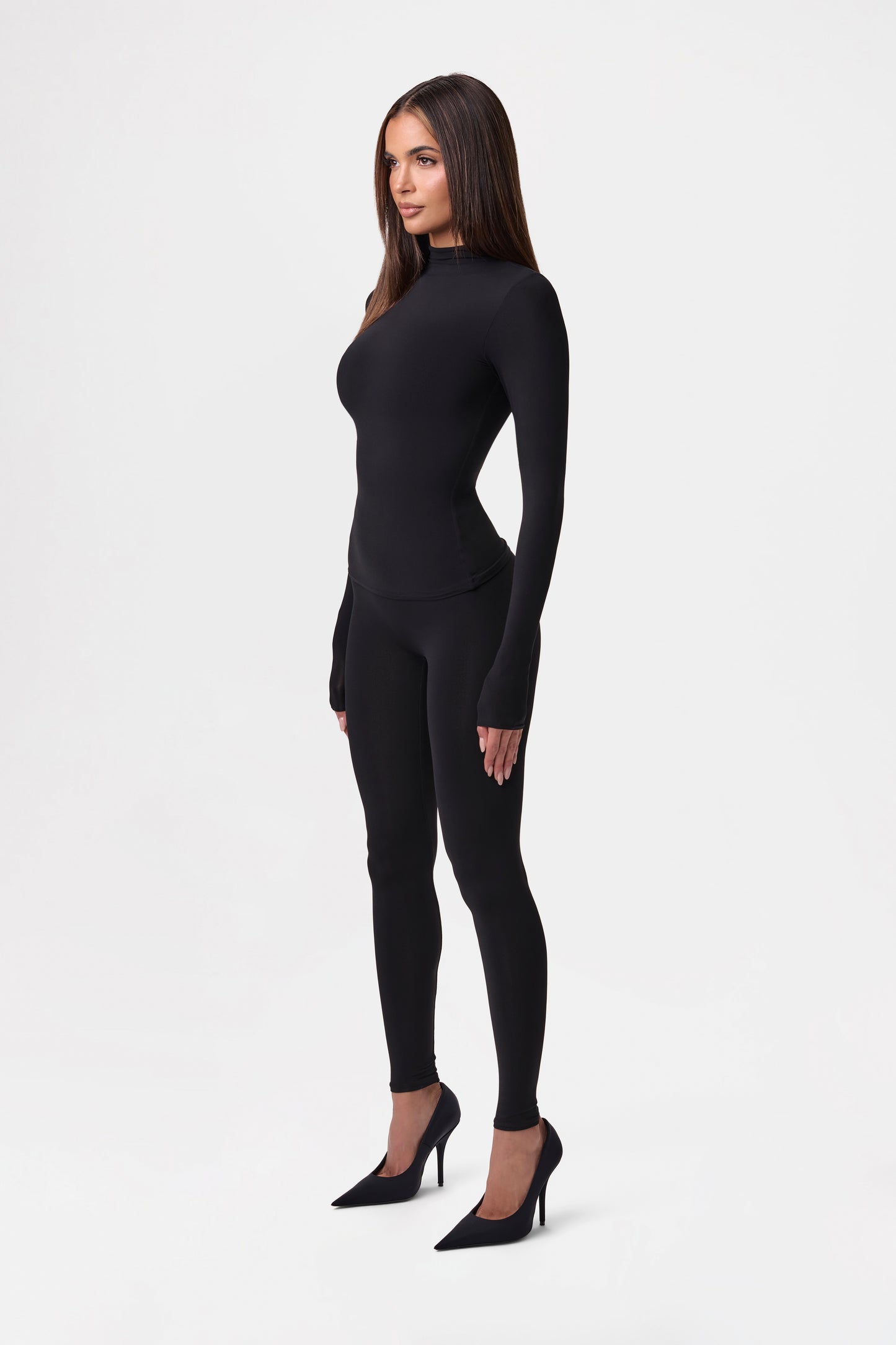Naked Mock Neck Top