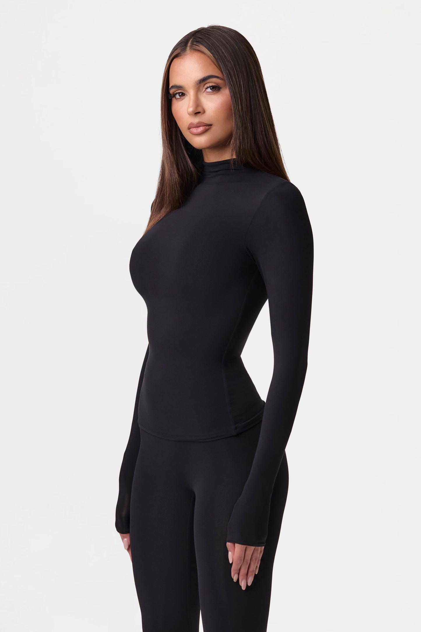 Naked Mock Neck Top
