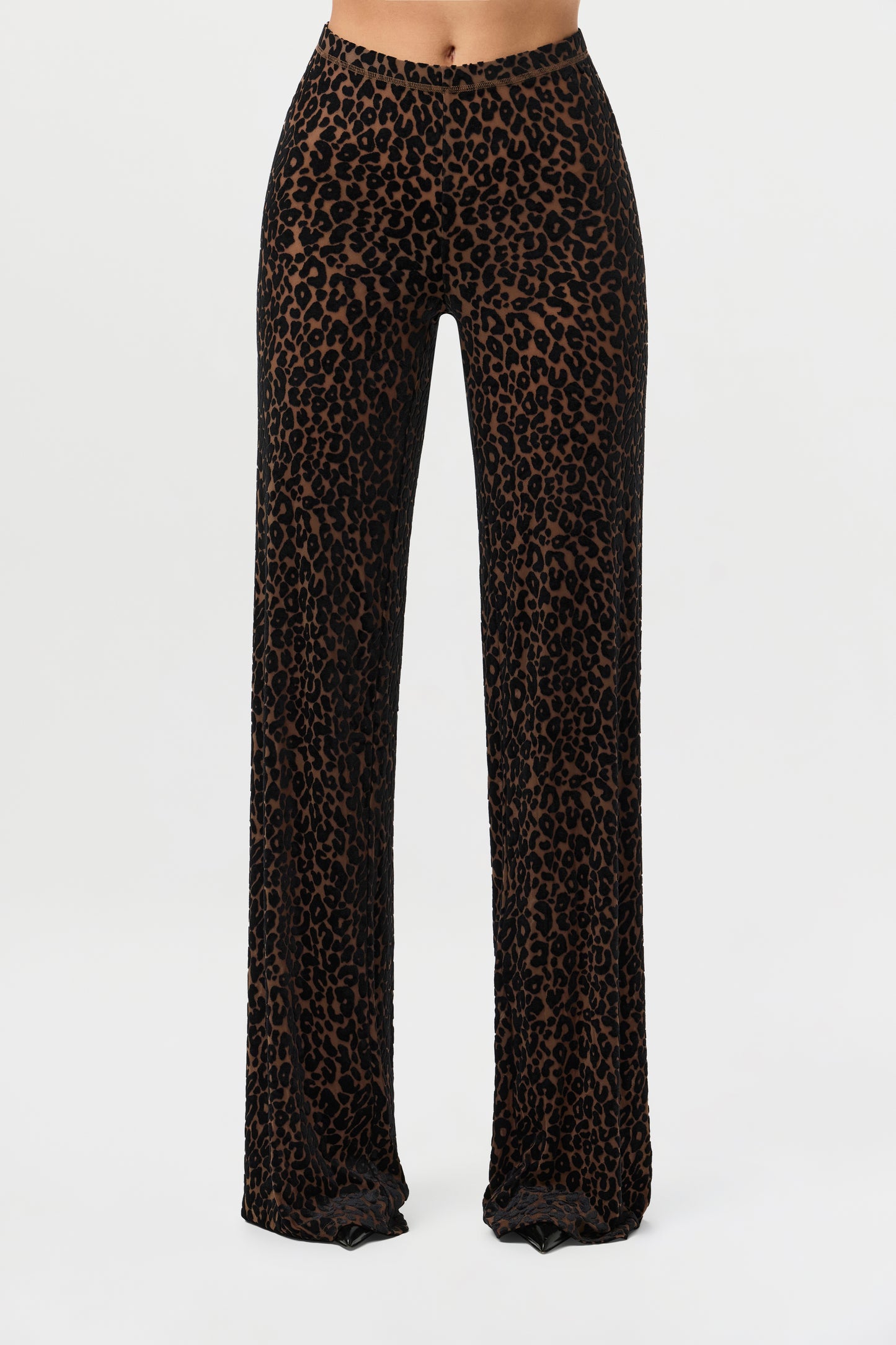 Burnout Wide-Leg Pant