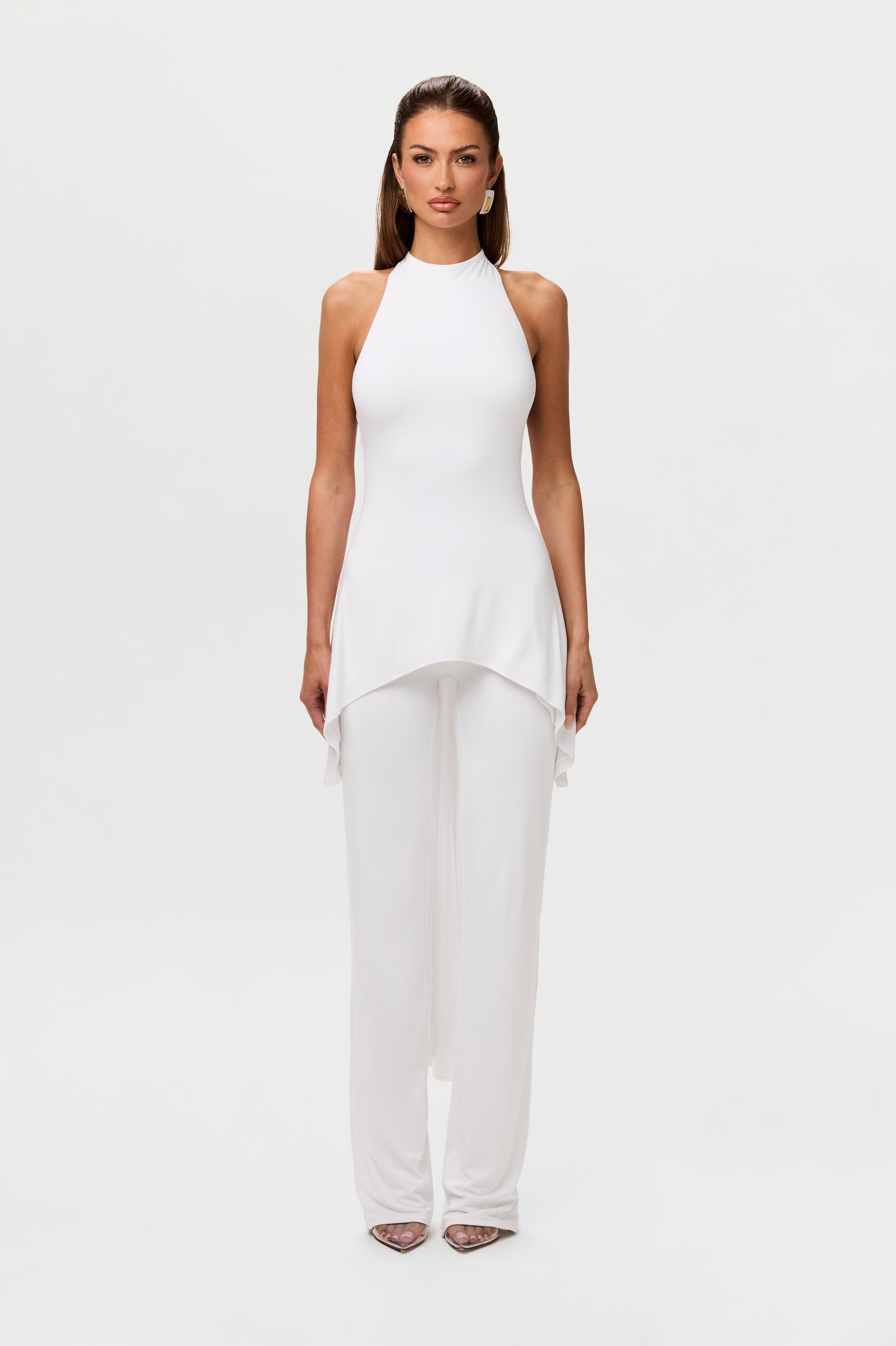 Smooth Halter High-Low Top