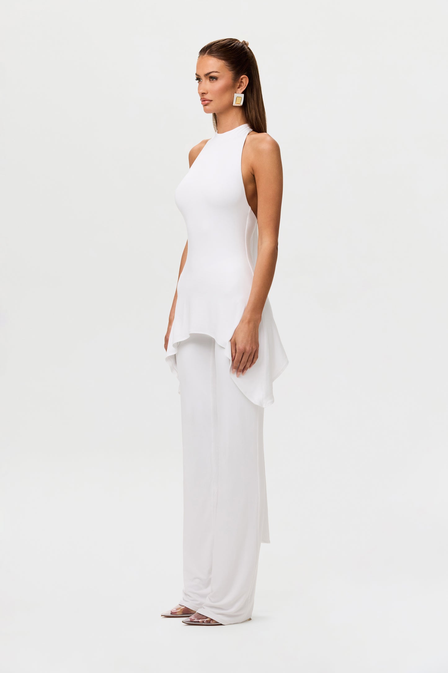 Smooth Halter High-Low Top