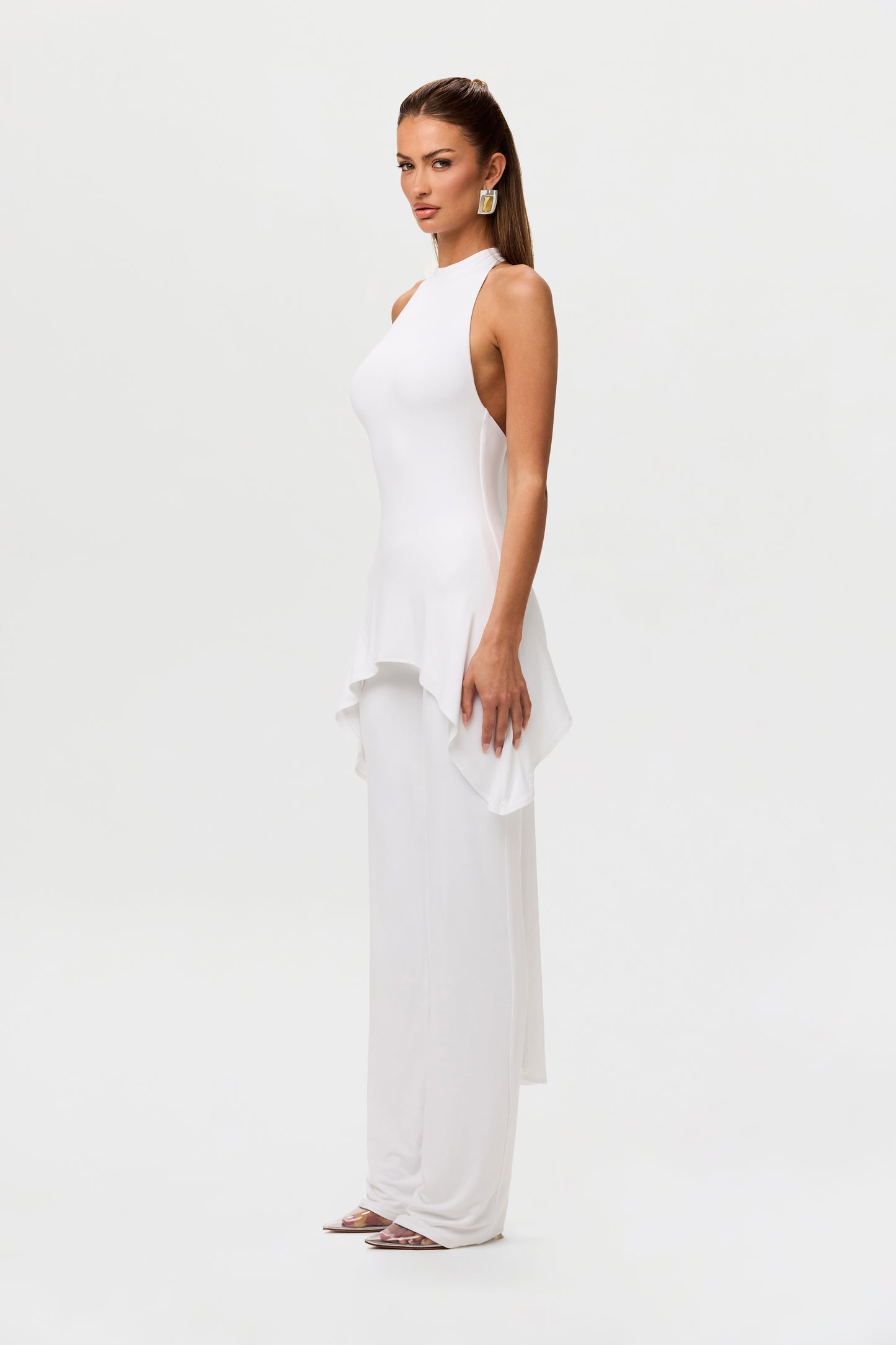 Smooth Halter High-Low Top